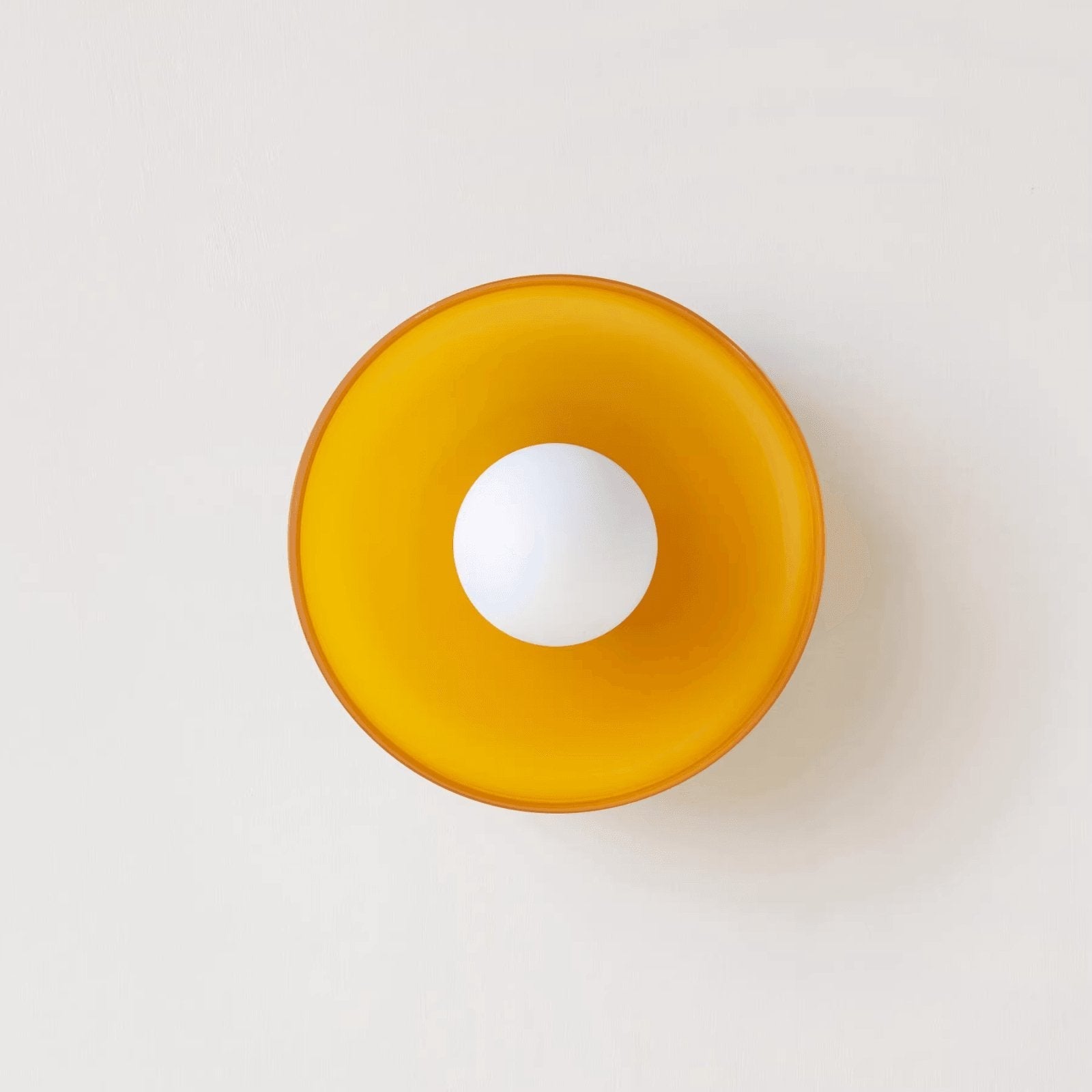 Solara Ceiling Lamp Orange Ring Playful Sculptural - Letslighting