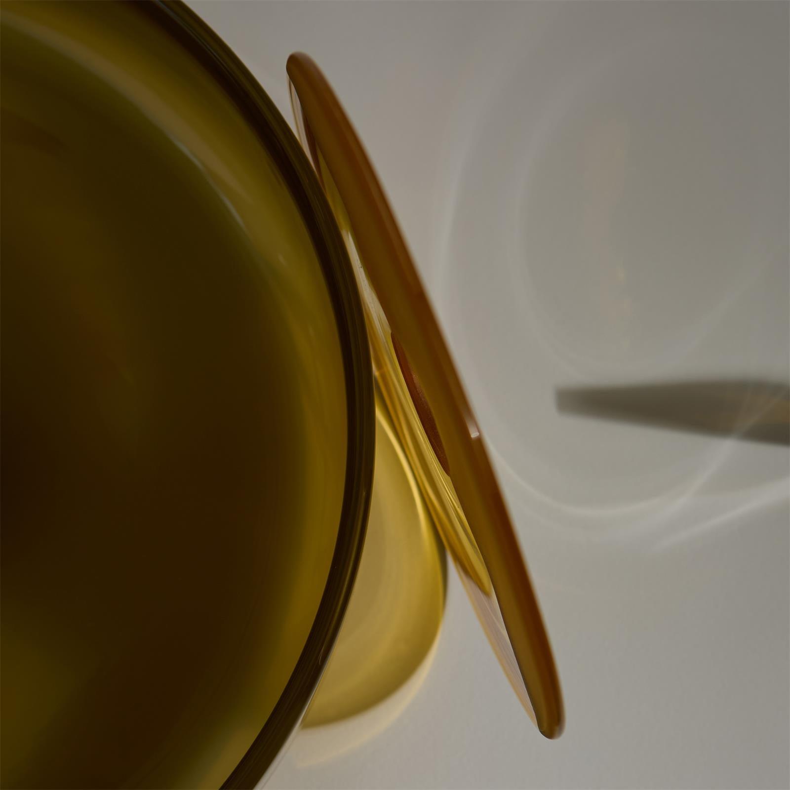 Solara Ceiling Lamp Orange Ring Playful Sculptural - Letslighting