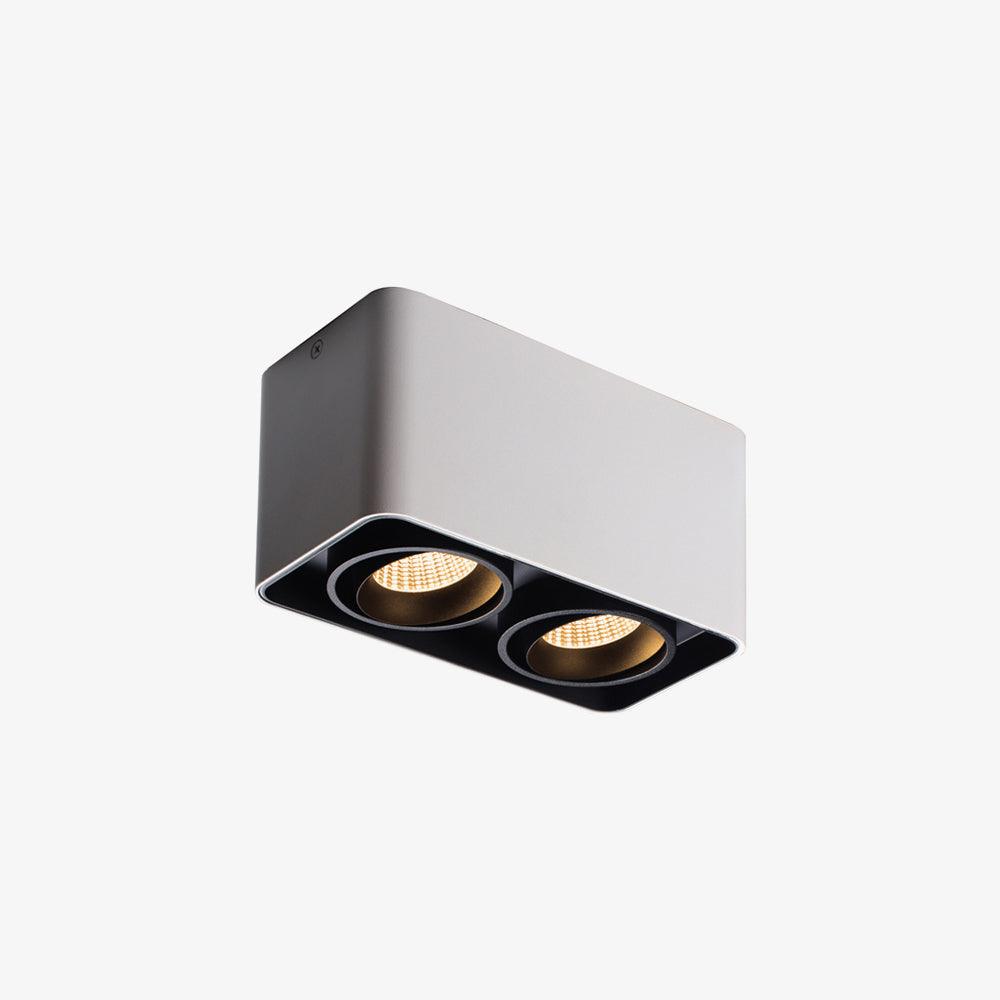 Solara Spotlight Surface Mount Twin LED Angular Minimalist - Letslighting