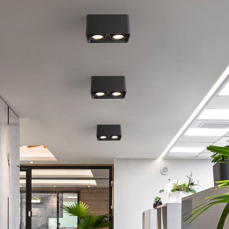 Solara Spotlight Surface Mount Twin LED Angular Minimalist - Letslighting