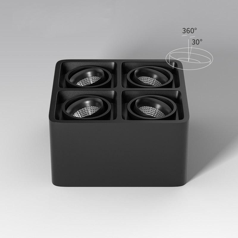 Solara Spotlight Surface Mount Twin LED Angular Minimalist - Letslighting