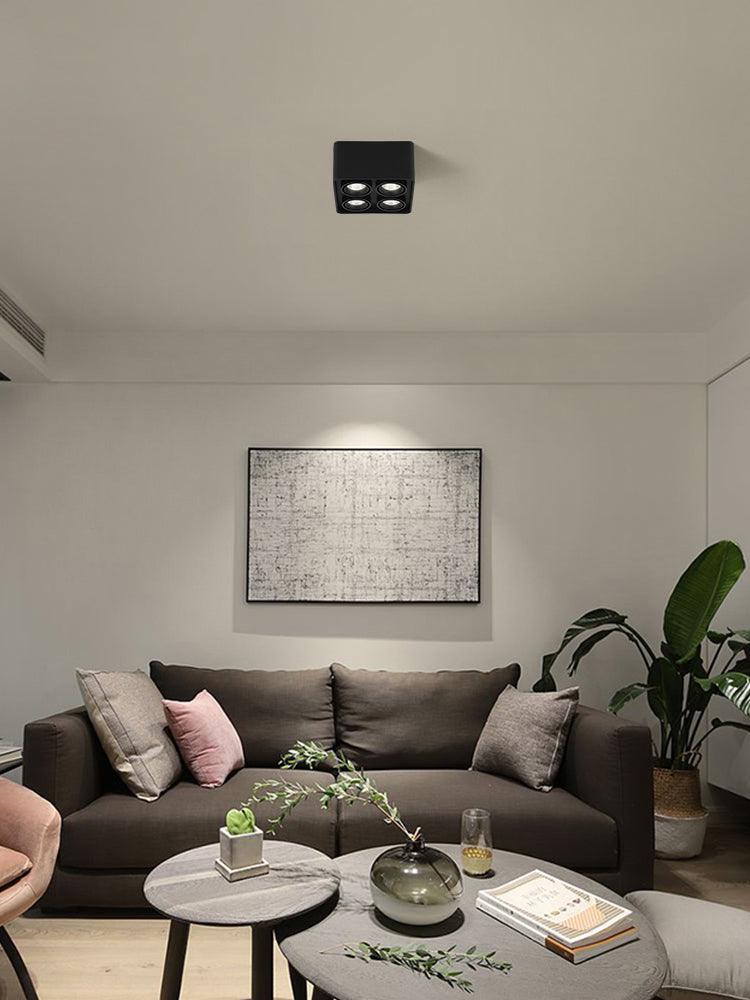 Solara Spotlight Surface Mount Twin LED Angular Minimalist - Letslighting