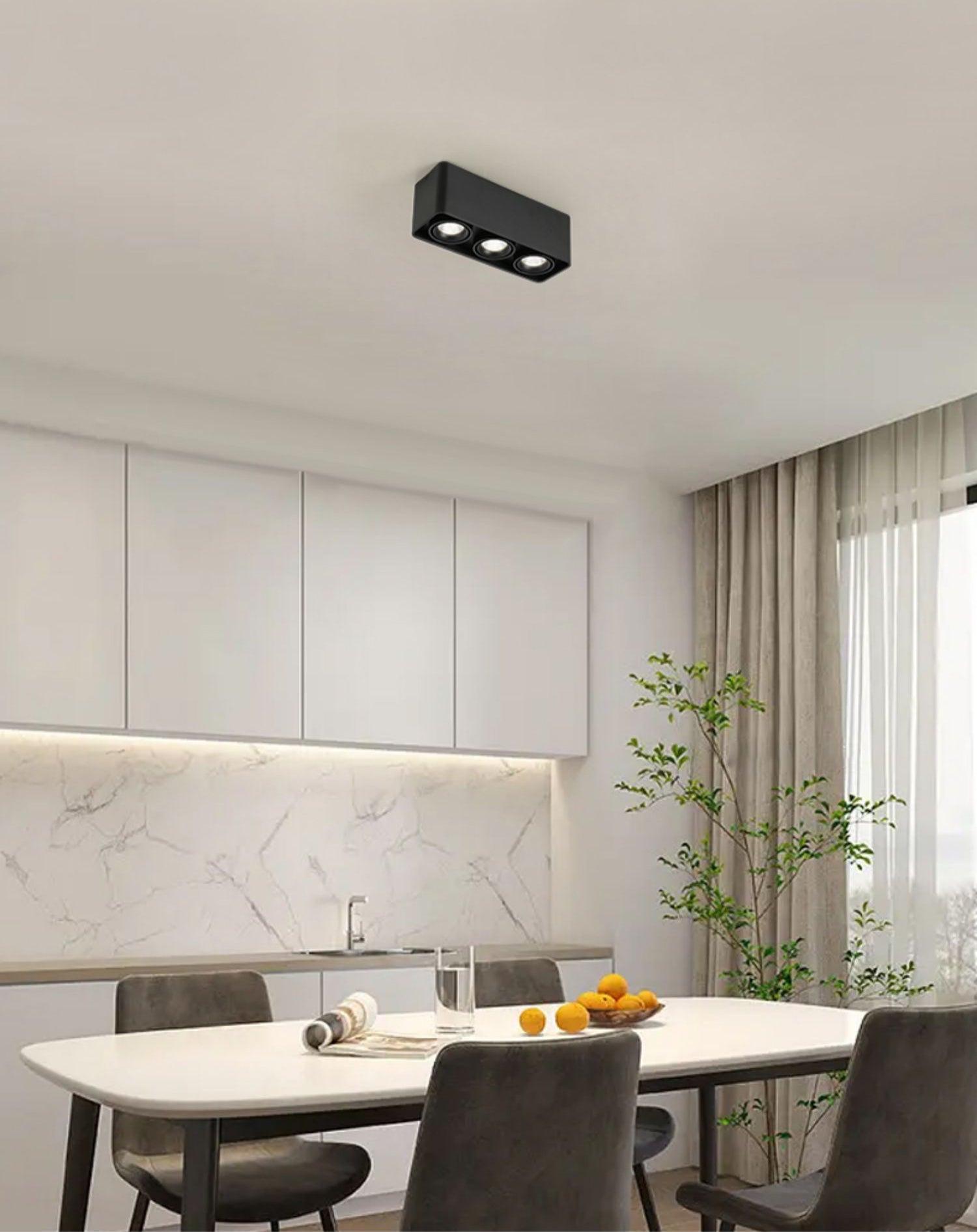 Solara Spotlight Surface Mount Twin LED Angular Minimalist - Letslighting