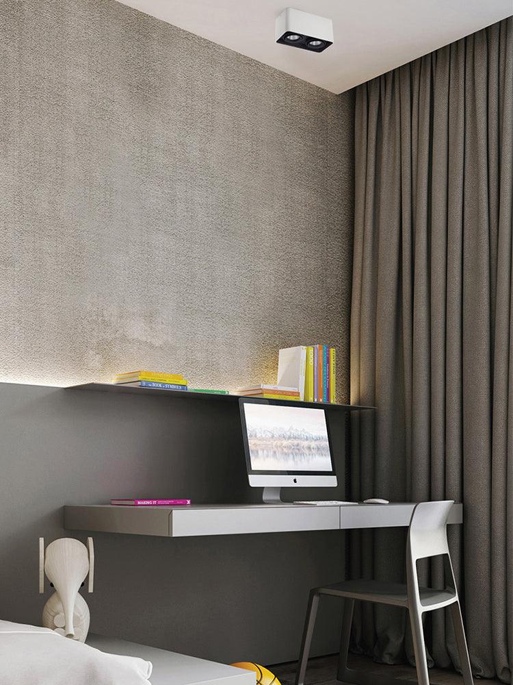 Solara Spotlight Surface Mount Twin LED Angular Minimalist - Letslighting