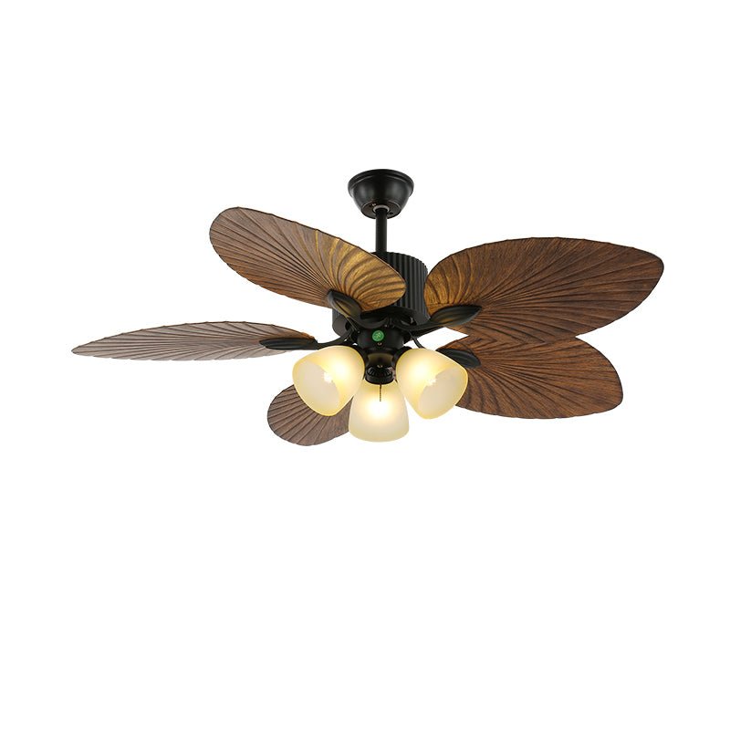 Alora Tropical Wood Ceiling Fan Light - Letslighting