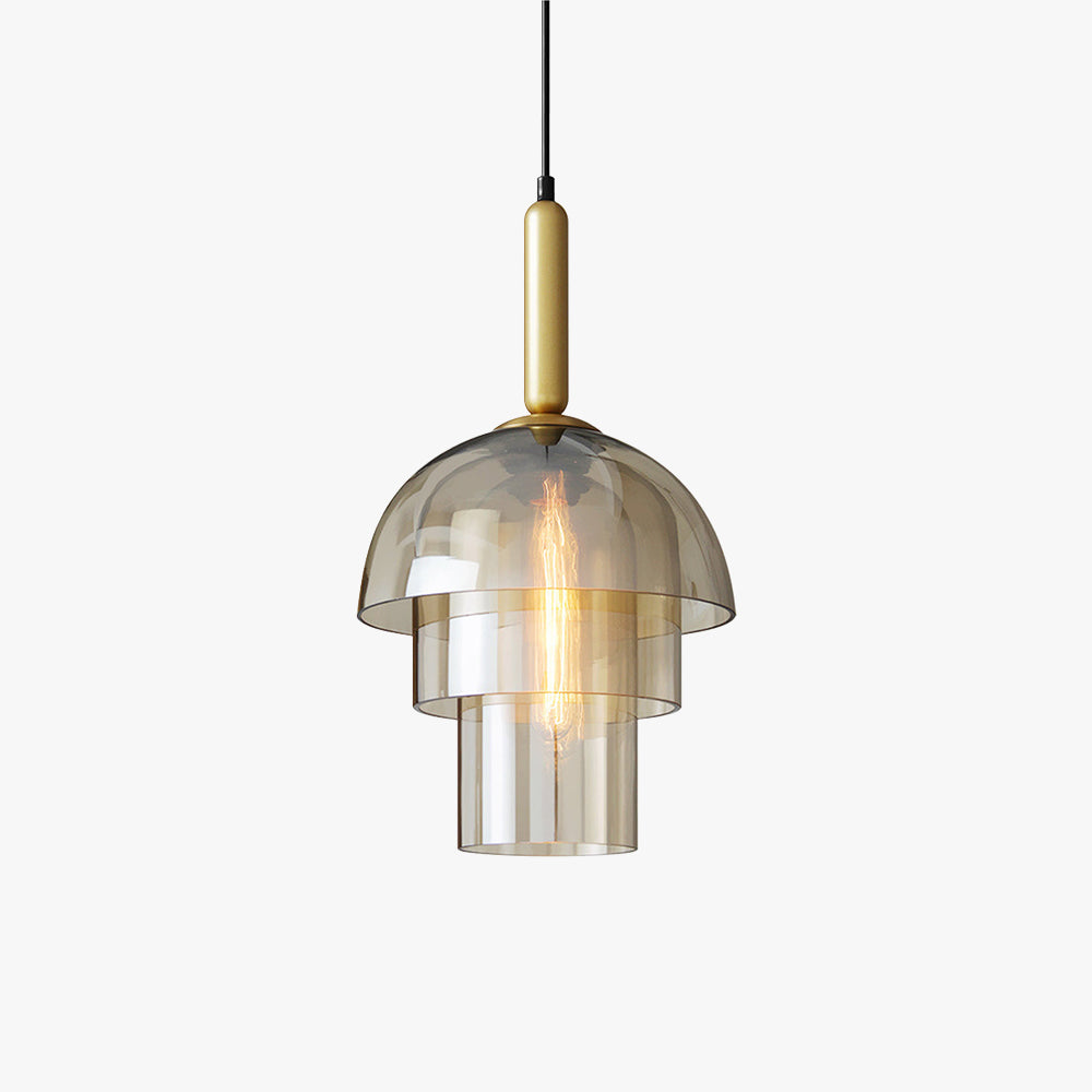 Valentina Modern Metal Glass Pendant Light Living Room Bedroom