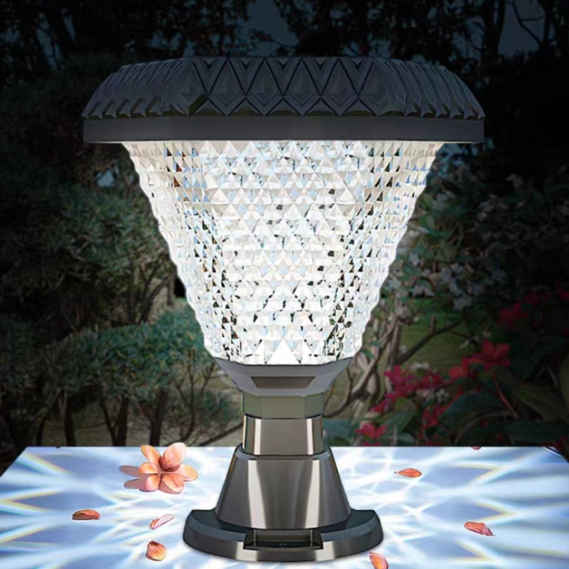 Ray Modern Geometry Acrylic Outdoor Floor Lamp, Black