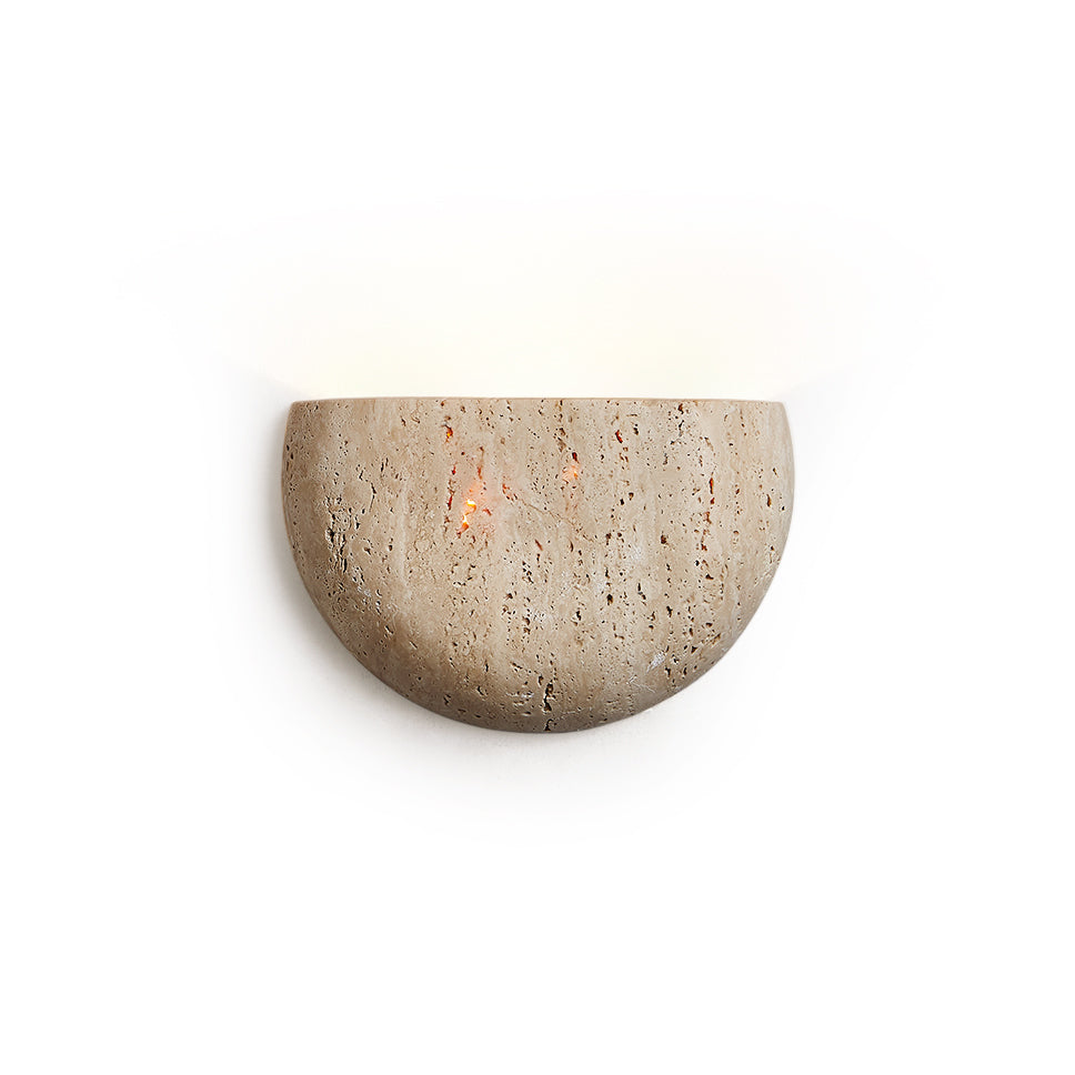 Cuvenarae Modern Minimalist Moon Travertine Wall Lamp - Letslighting