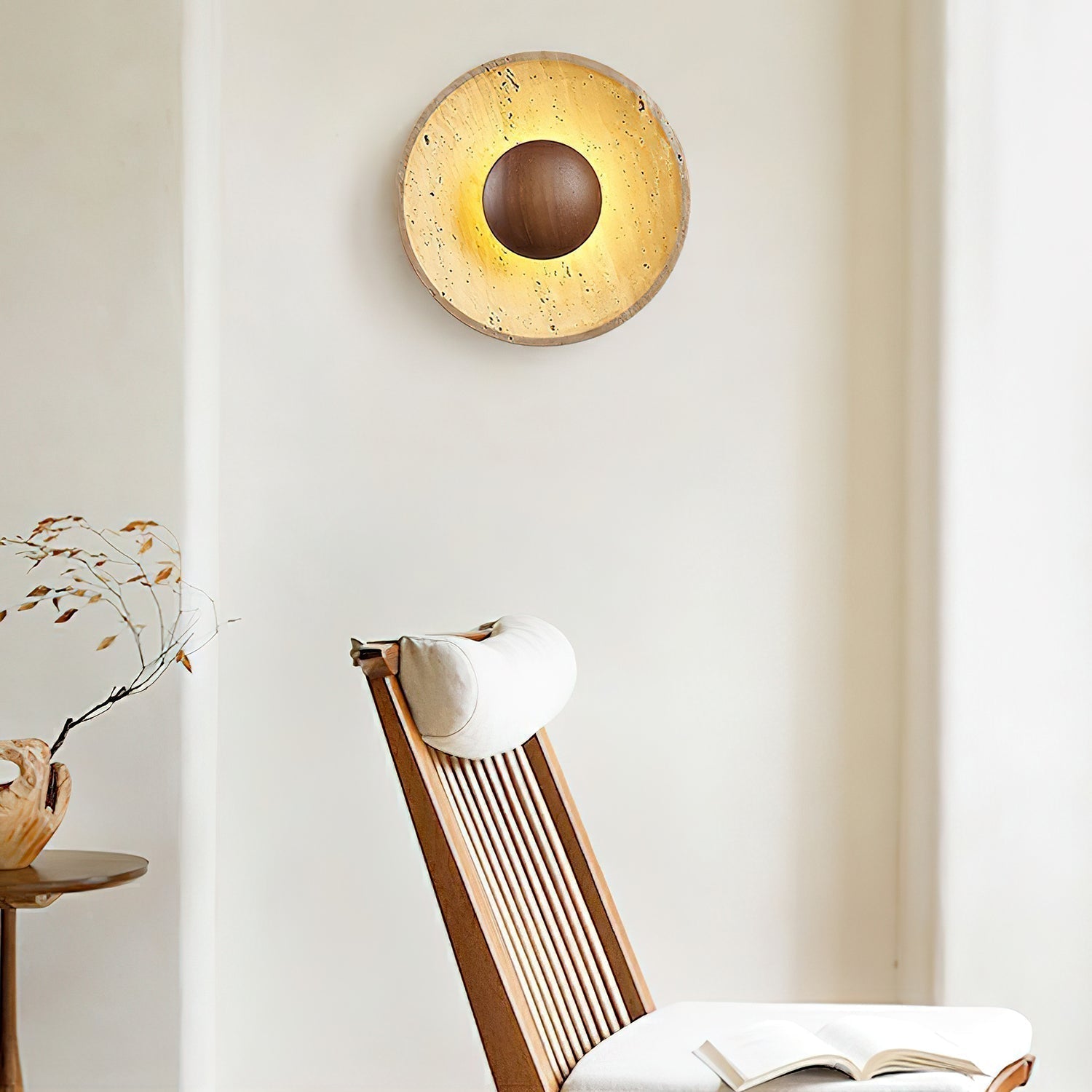 Ulraeia Minimaliste Travertin Luminaire Mural - Neutralighting