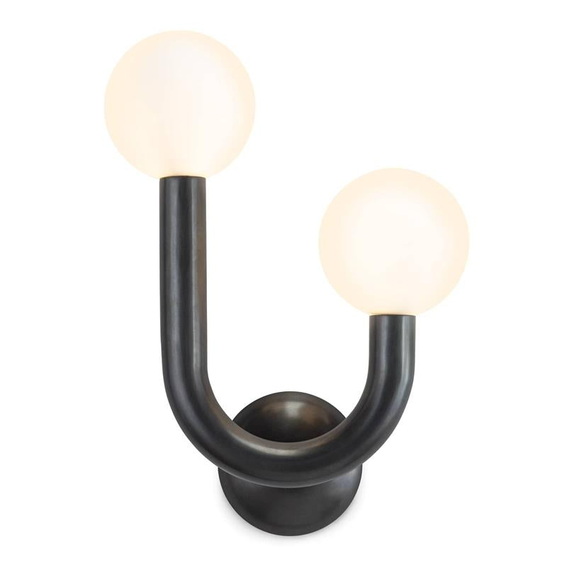 Zoshaos Modern Minimalist Happy Brass Glass Wall Lamp - Letslighting
