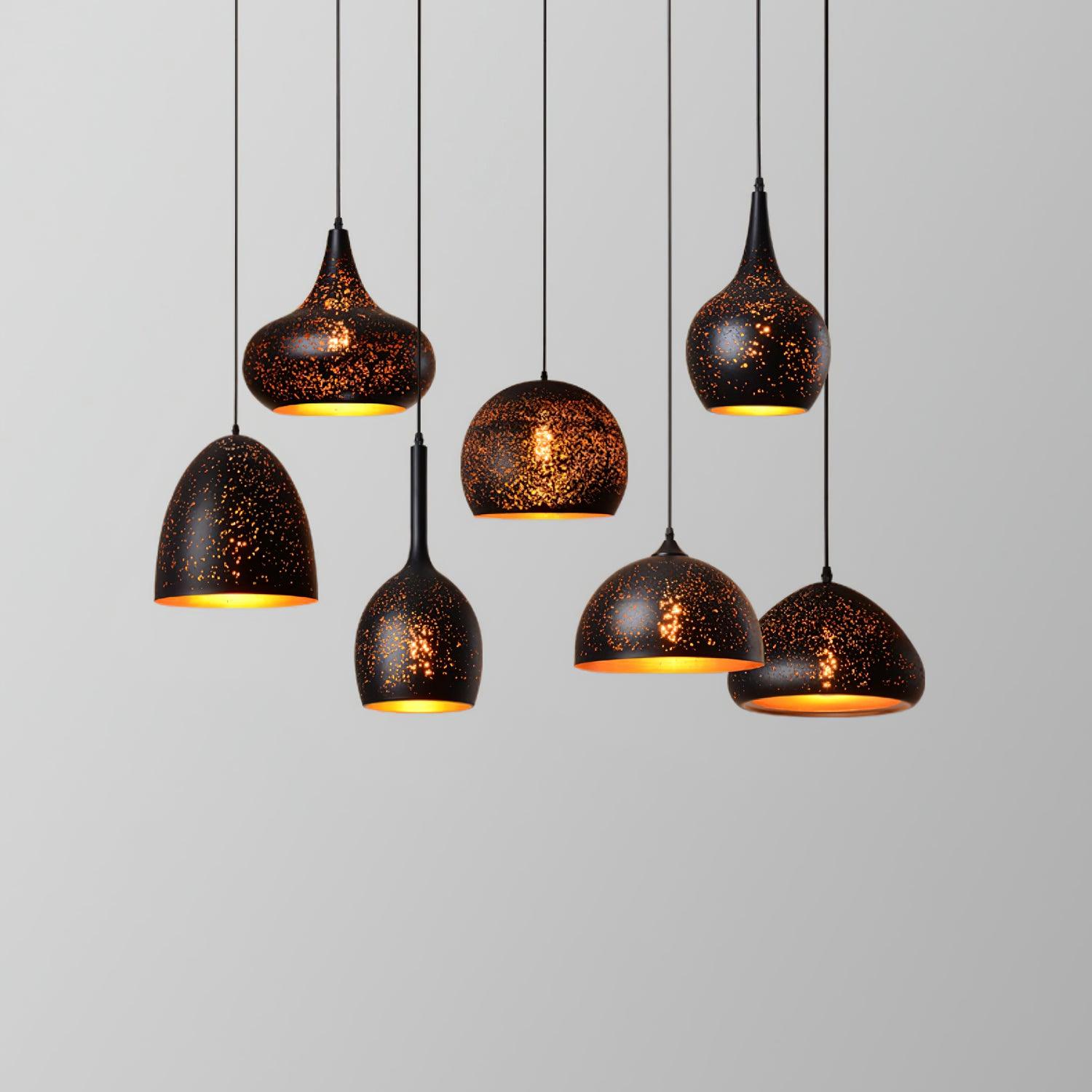 Solara Pendant Lamp Hollow Industrial Vintage - Letslighting