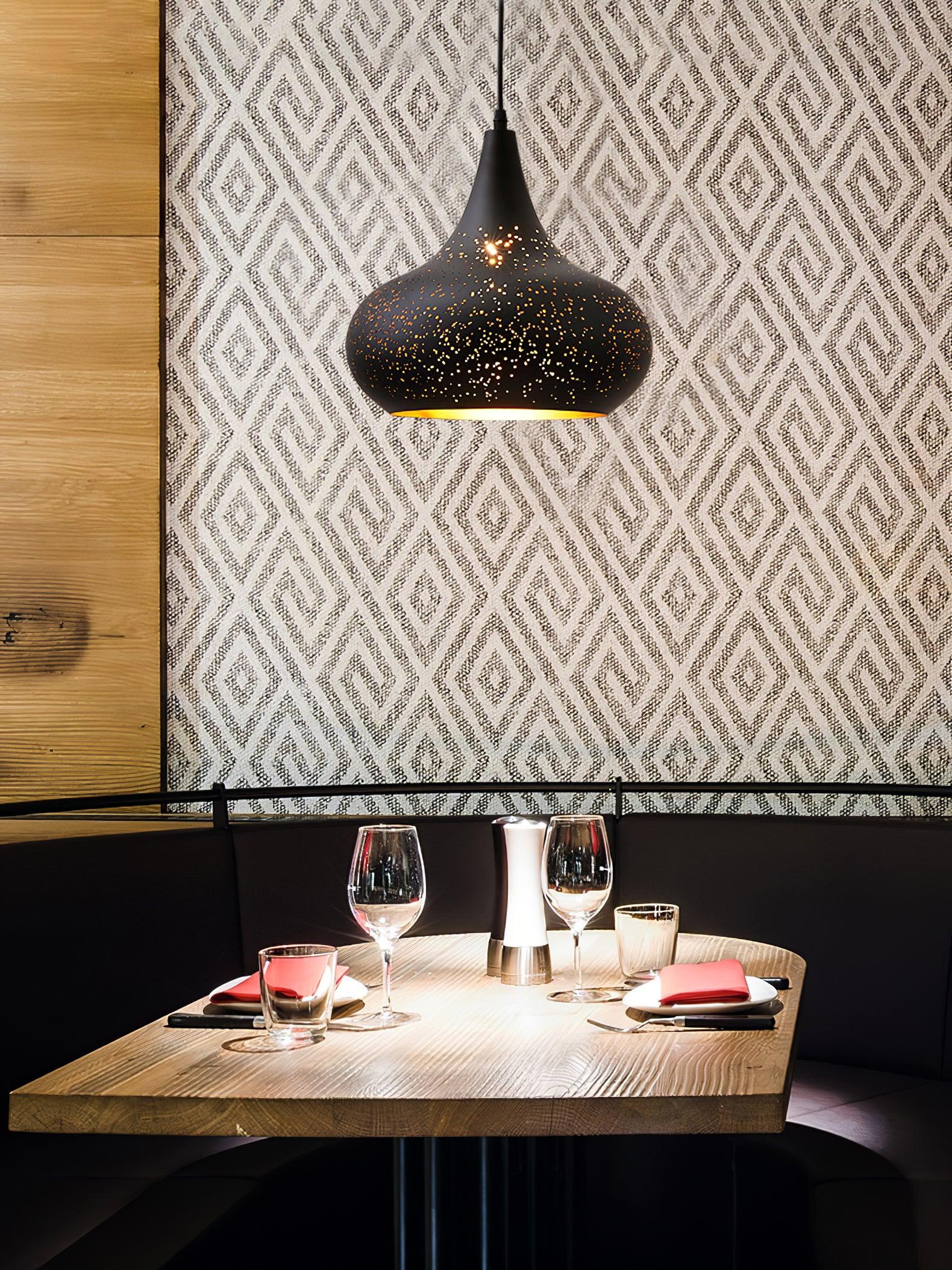 Solara Pendant Lamp Hollow Industrial Vintage - Letslighting