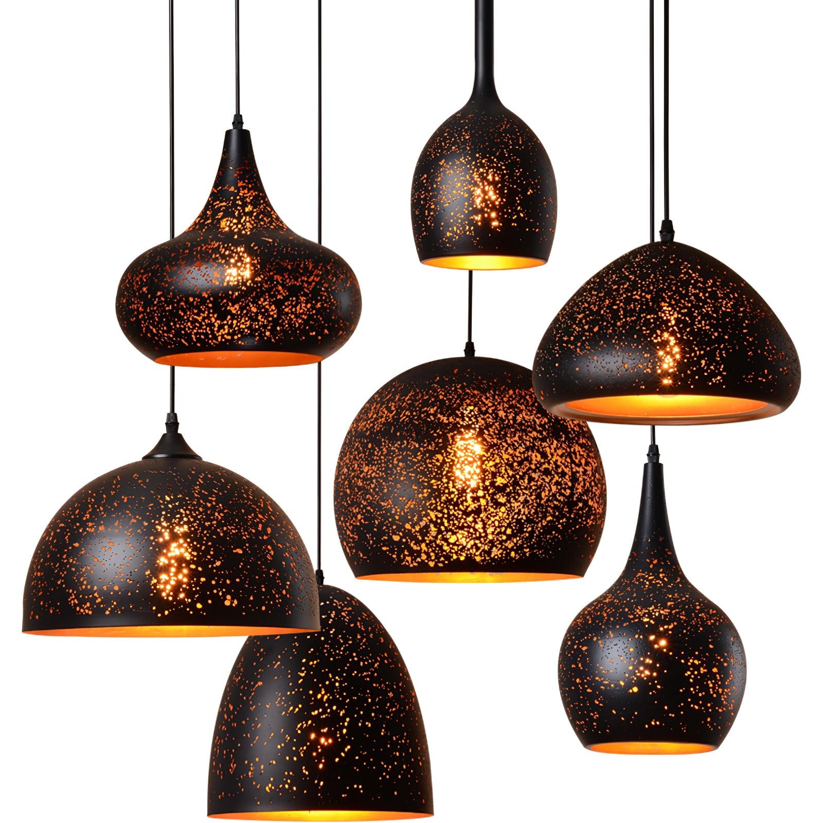 Solara Pendant Lamp Hollow Industrial Vintage - Letslighting