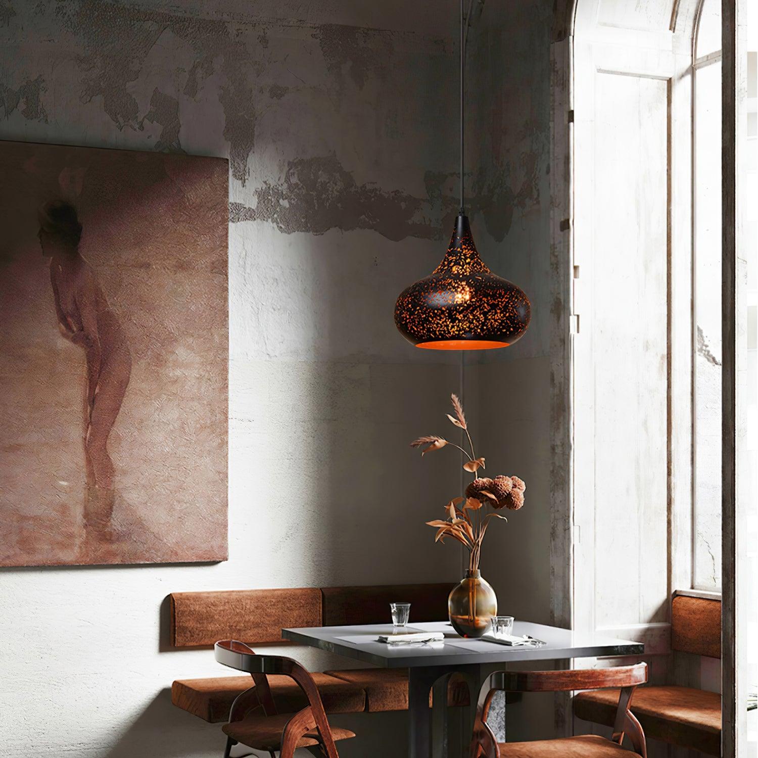 Solara Pendant Lamp Hollow Industrial Vintage - Letslighting