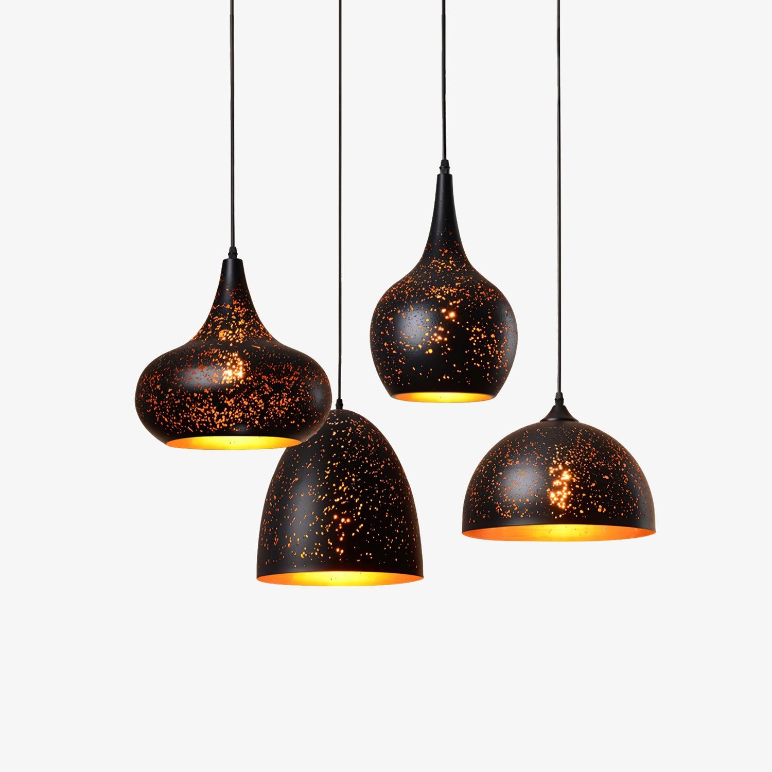 Solara Pendant Lamp Hollow Industrial Vintage - Letslighting