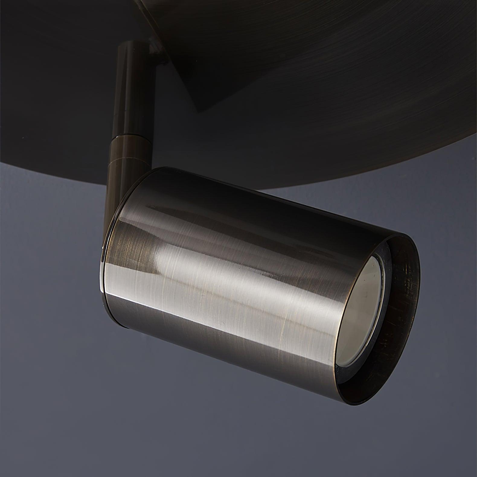 Solara Ceiling Lamp Brass Cylinder Adjustable Contemporary - Letslighting