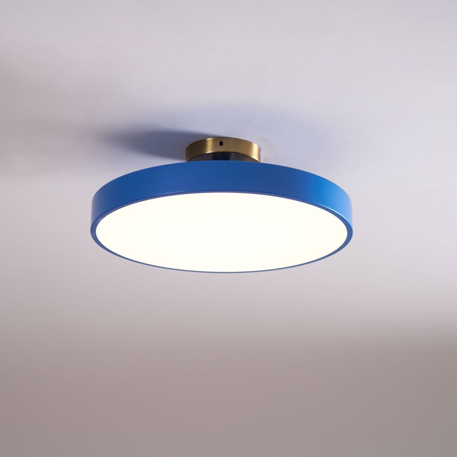 Solara Ceiling Lamp Flush Mount Black and Gold Modern - Letslighting