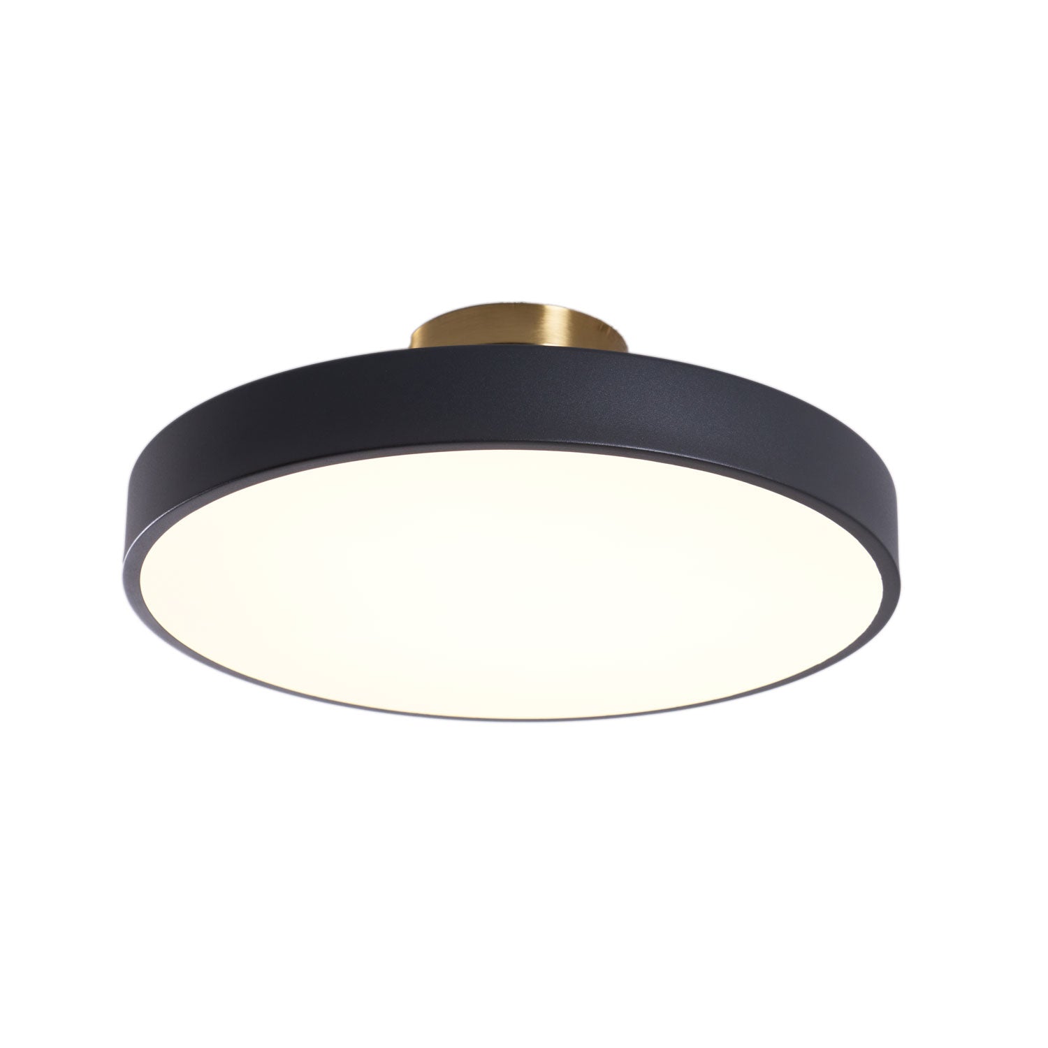 Solara Ceiling Lamp Flush Mount Black and Gold Modern - Letslighting