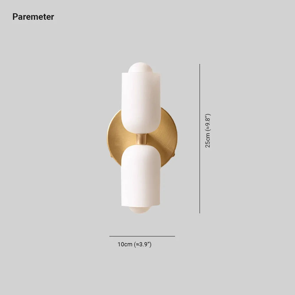 Valentina Modern LED Indoor Wall Lamp Gold Black Living Room Bedroom