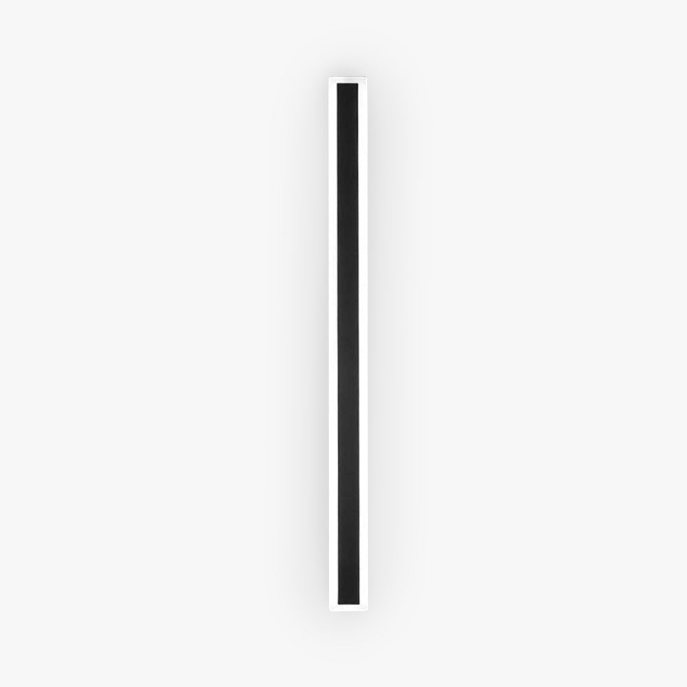 Ray Linear Metal LED Outdoor Wall Lamp, Black/White