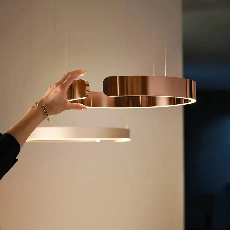 Arisha Luxury Minimalist LED Ring Pendant Light
