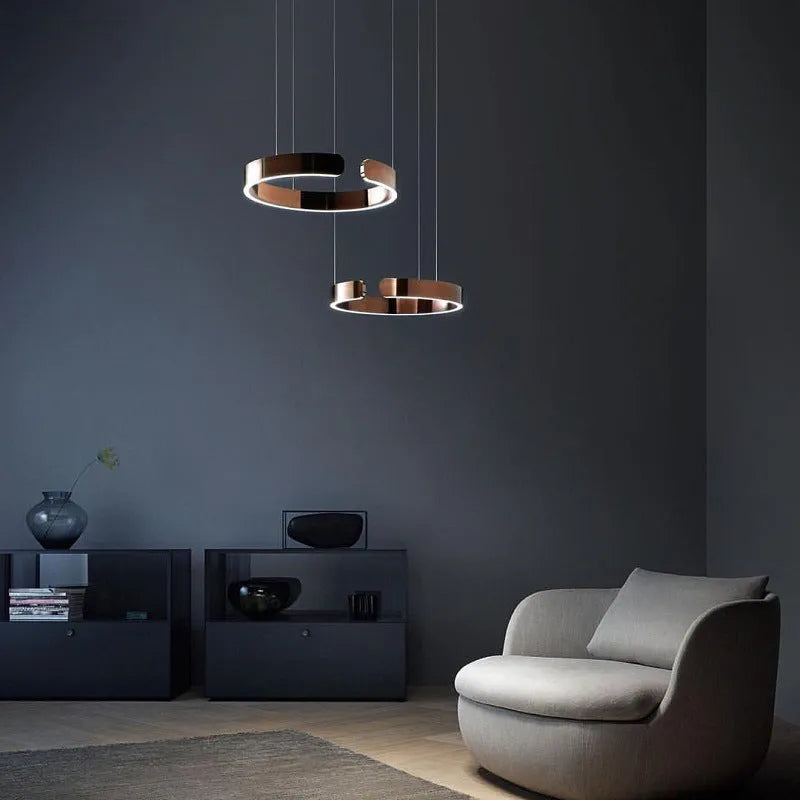 Arisha Luxury Minimalist LED Ring Pendant Light