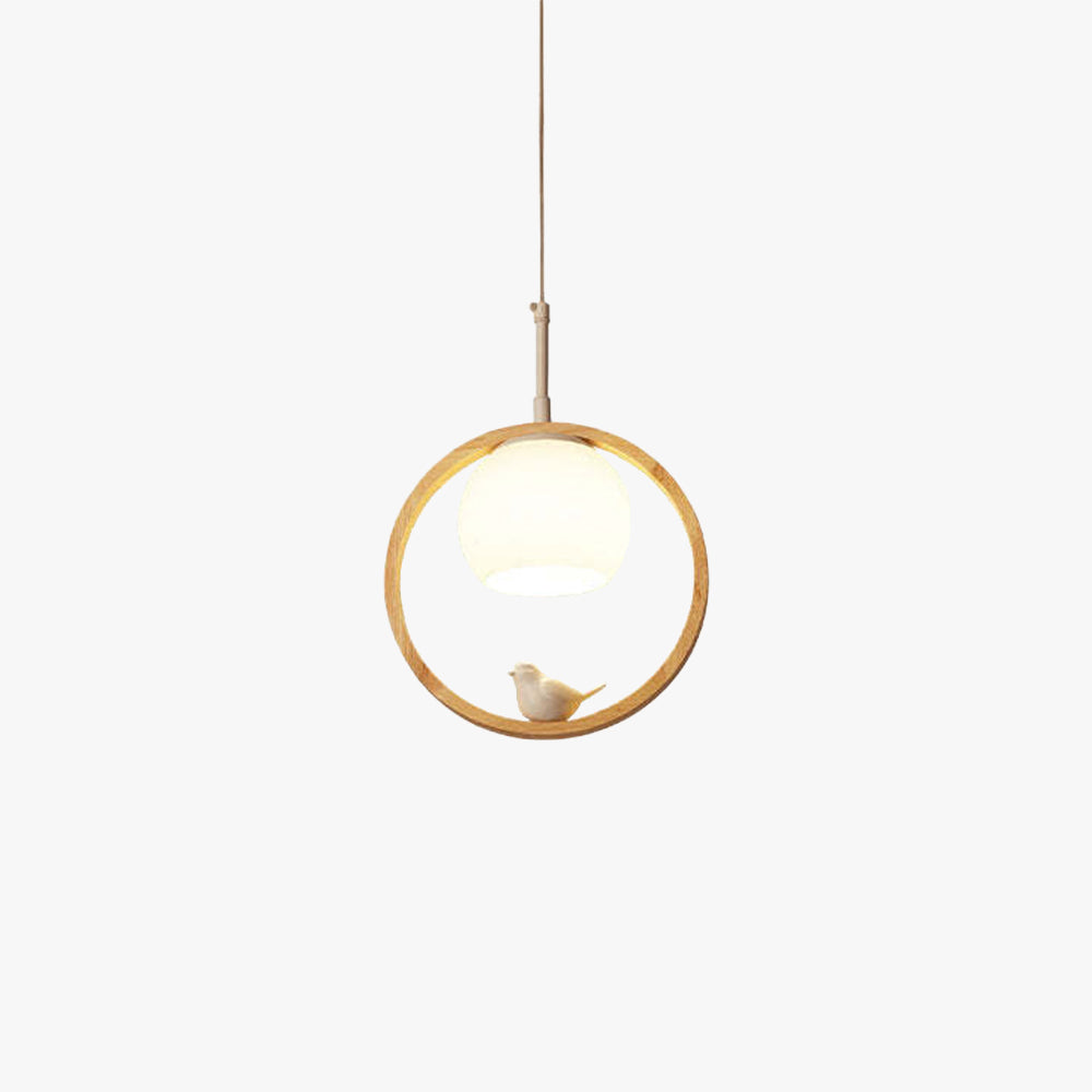Arisha Wood Bird Aisle Pendant Light Staircase Porch Light