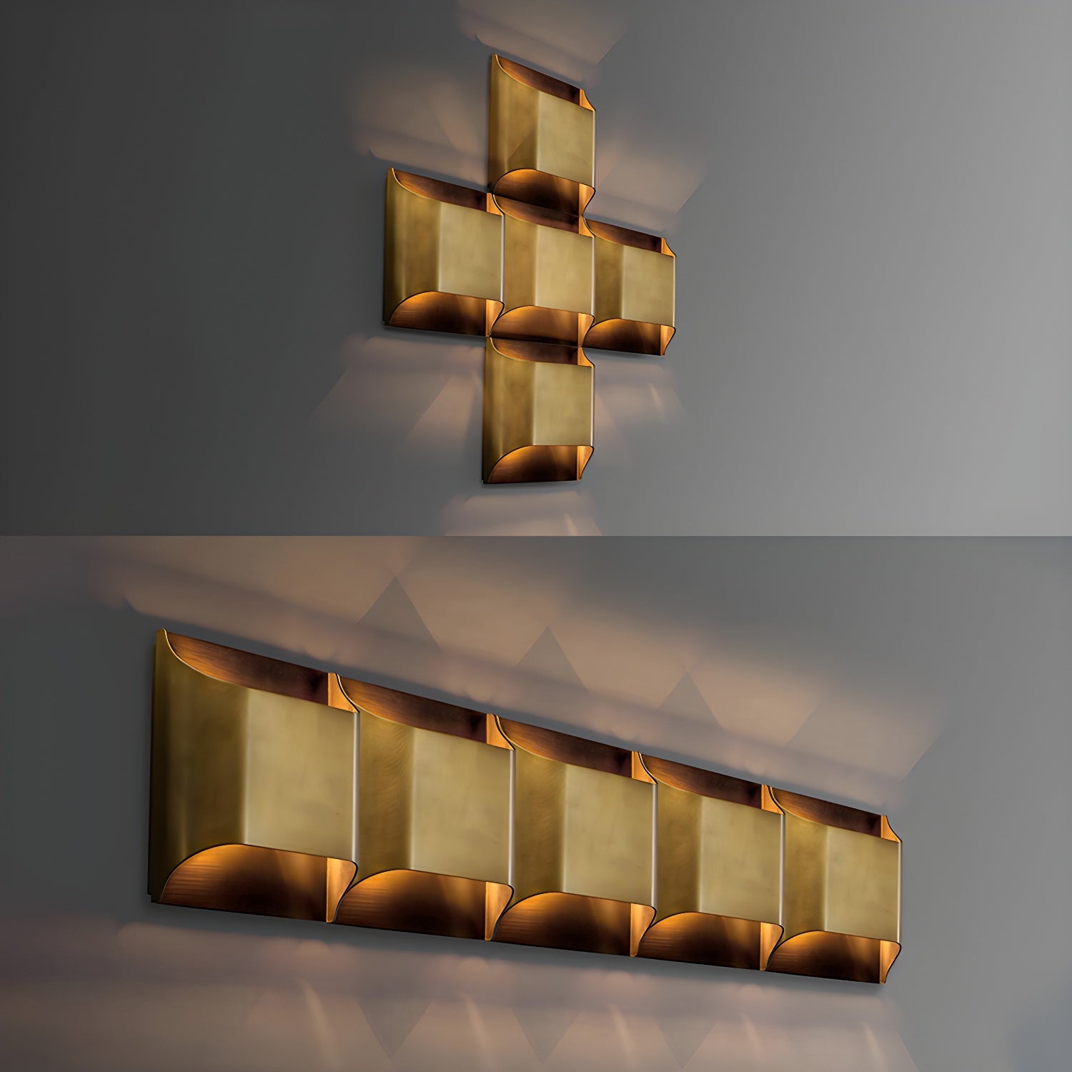 Hardy Applique Murale d'Art Nordic en Laiton - Neutralighting