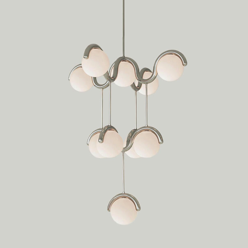 Eurvinen Creativity Elegance Art Brass Glass Chandelier - Letslighting