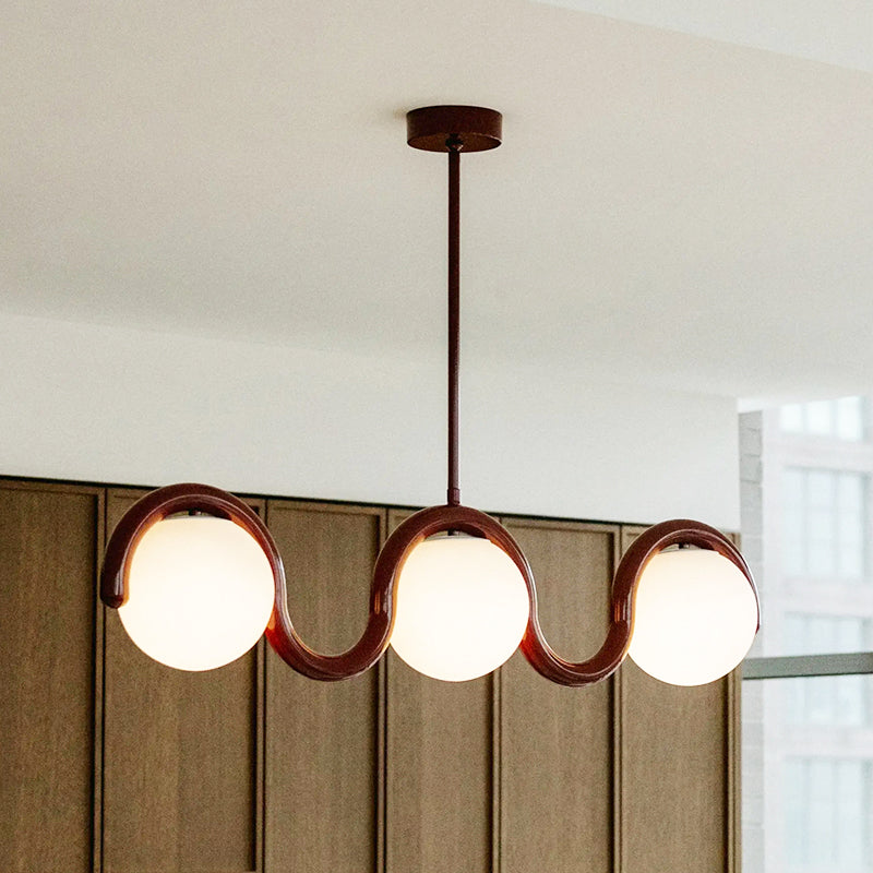 Citheis Individual Creativity Linear Glass Chandelier - Letslighting