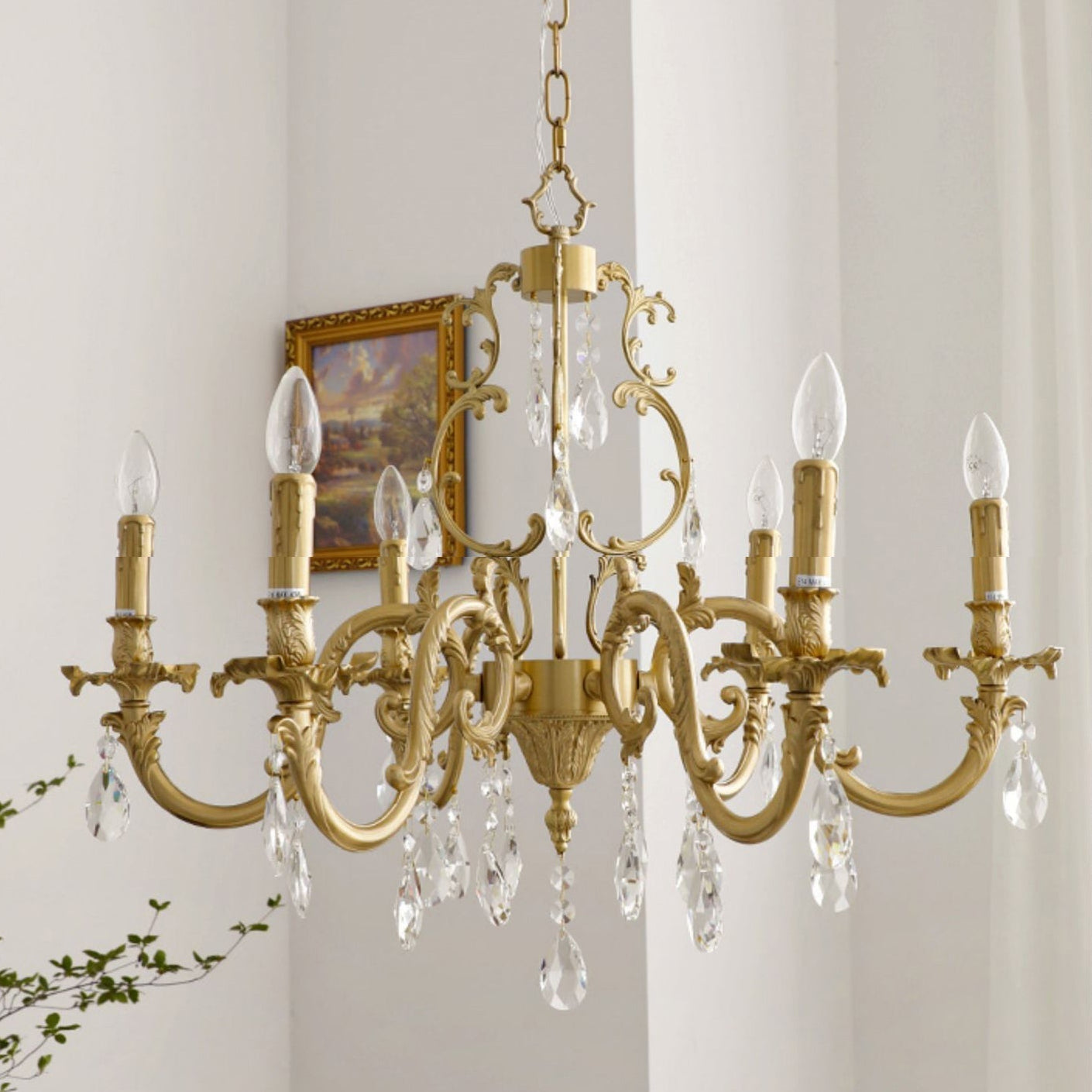 Olrinila Postmodern Luxury Brass Crystal Chandelier - Letslighting