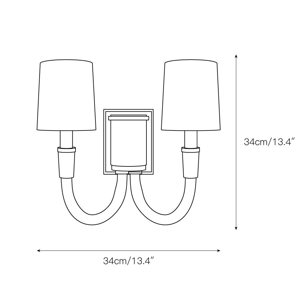 Etalarae Modern Minimalist Crystal Fabric Wall Lamp - Letslighting