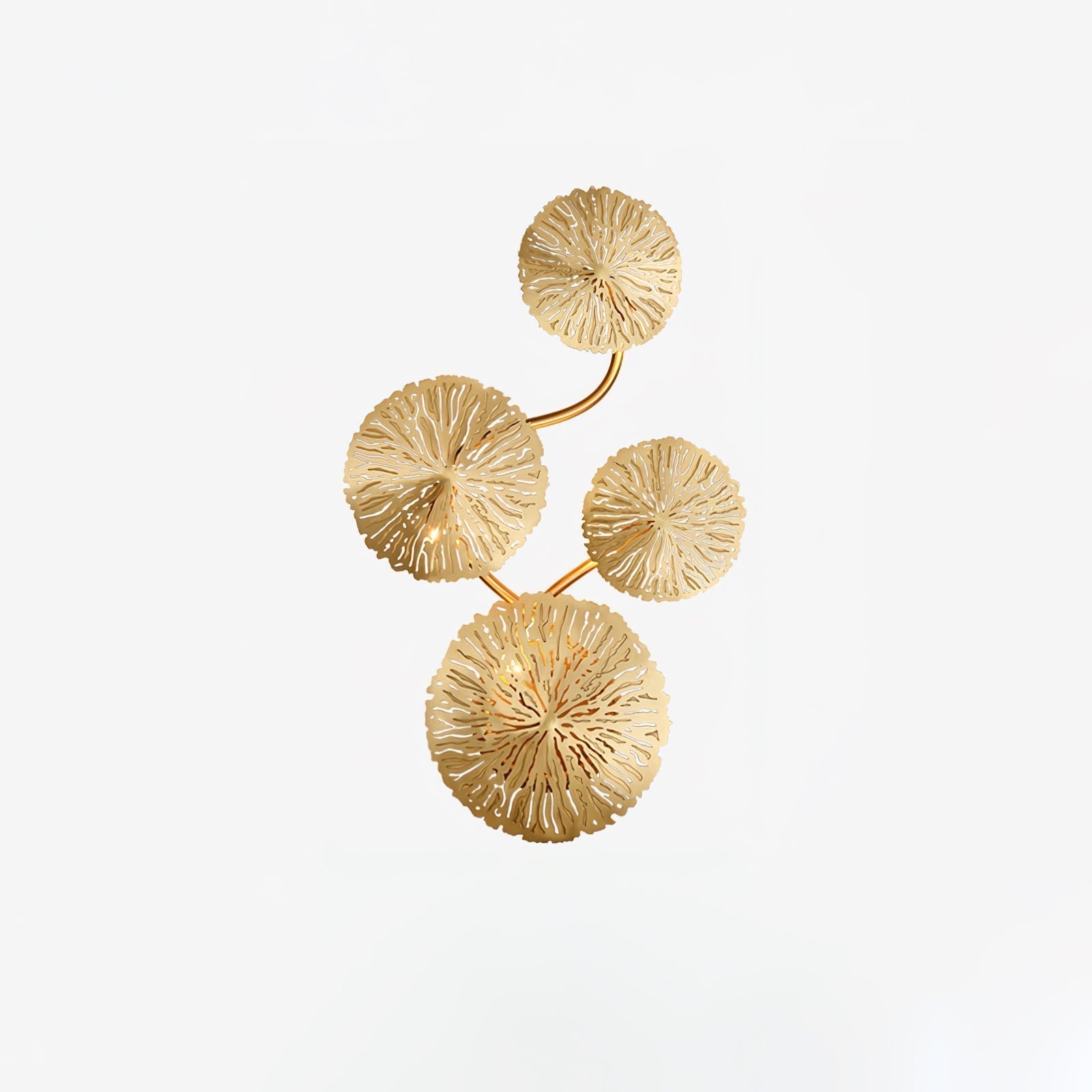 Lustra Applique Murale Feuille De Lotus En Laiton - Neutralighting