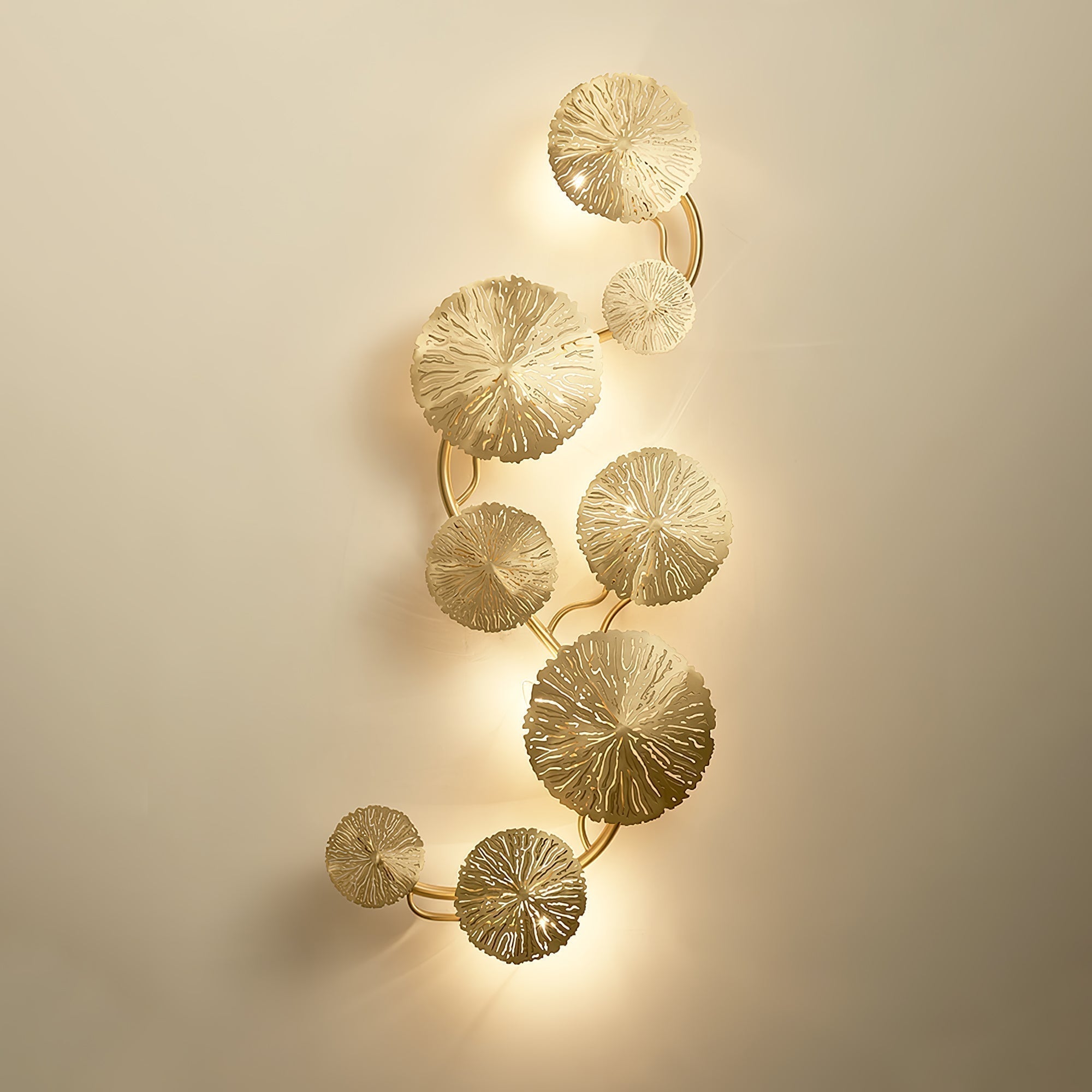 Lustra Applique Murale Feuille De Lotus En Laiton - Neutralighting