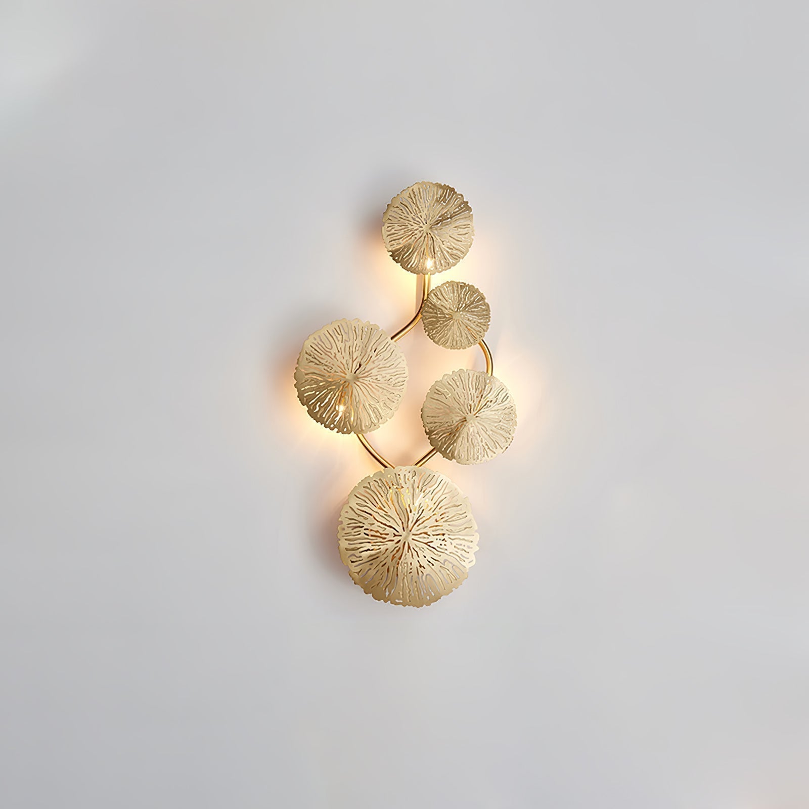 Lustra Applique Murale Feuille De Lotus En Laiton - Neutralighting