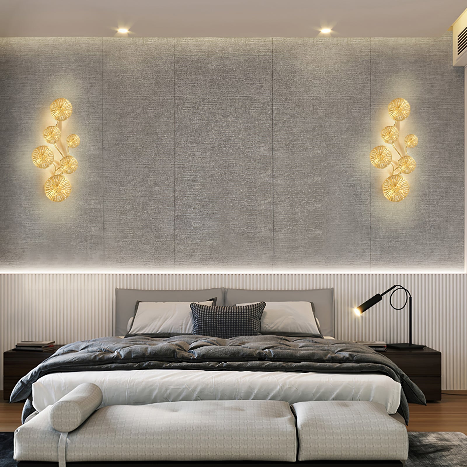 Lustra Applique Murale Feuille De Lotus En Laiton - Neutralighting
