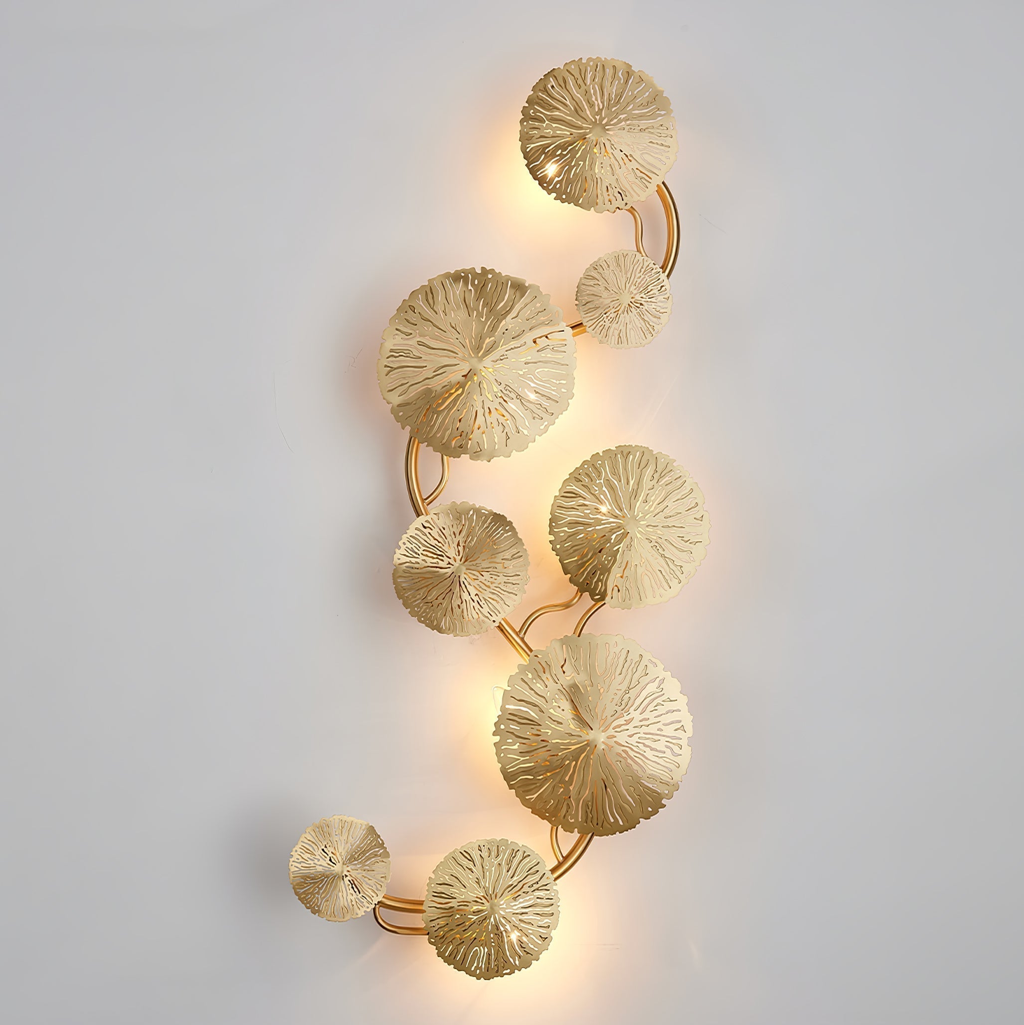 Lustra Applique Murale Feuille De Lotus En Laiton - Neutralighting