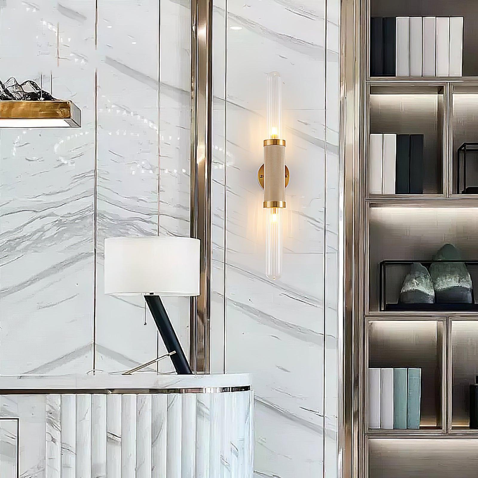 Alorira Applique Murale en Verre Colonne Art Nordique - Neutralighting