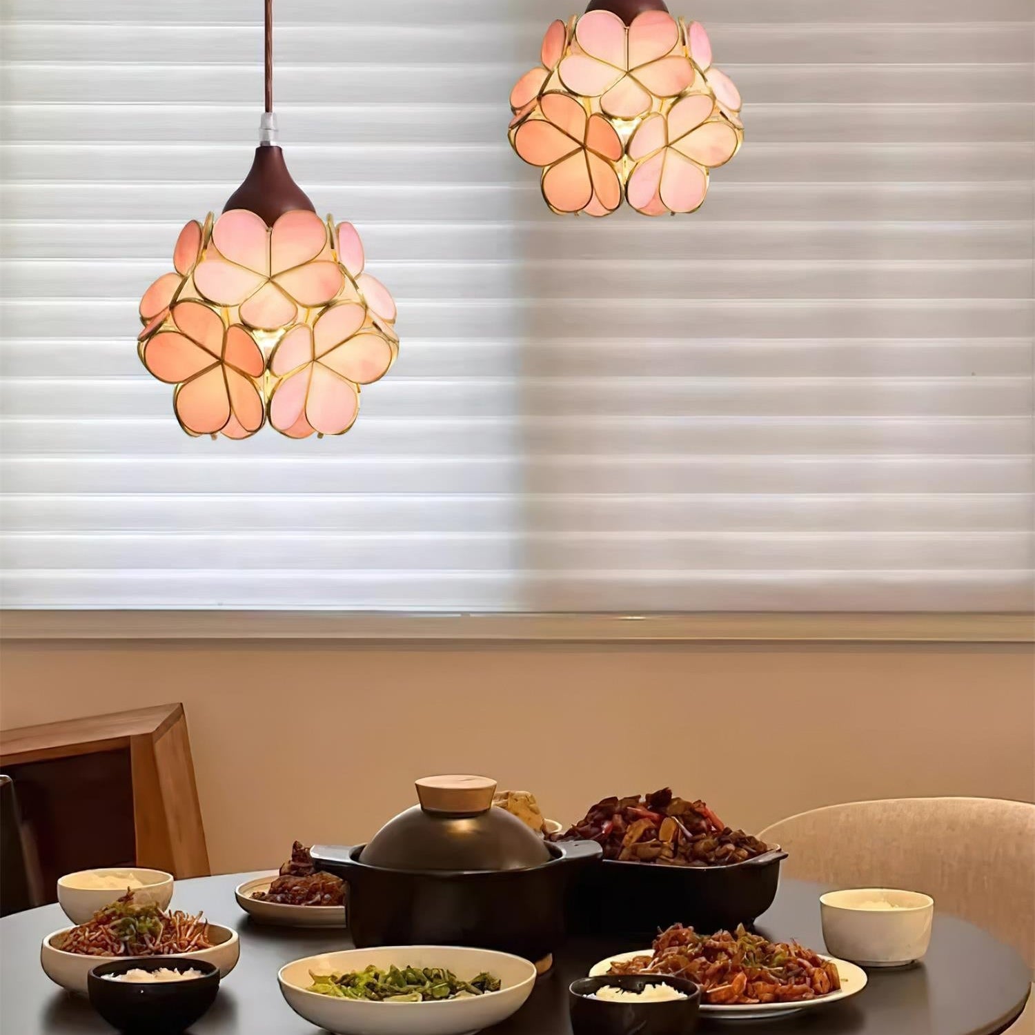 Velina Pink Petal Pendant Light - Letslighting