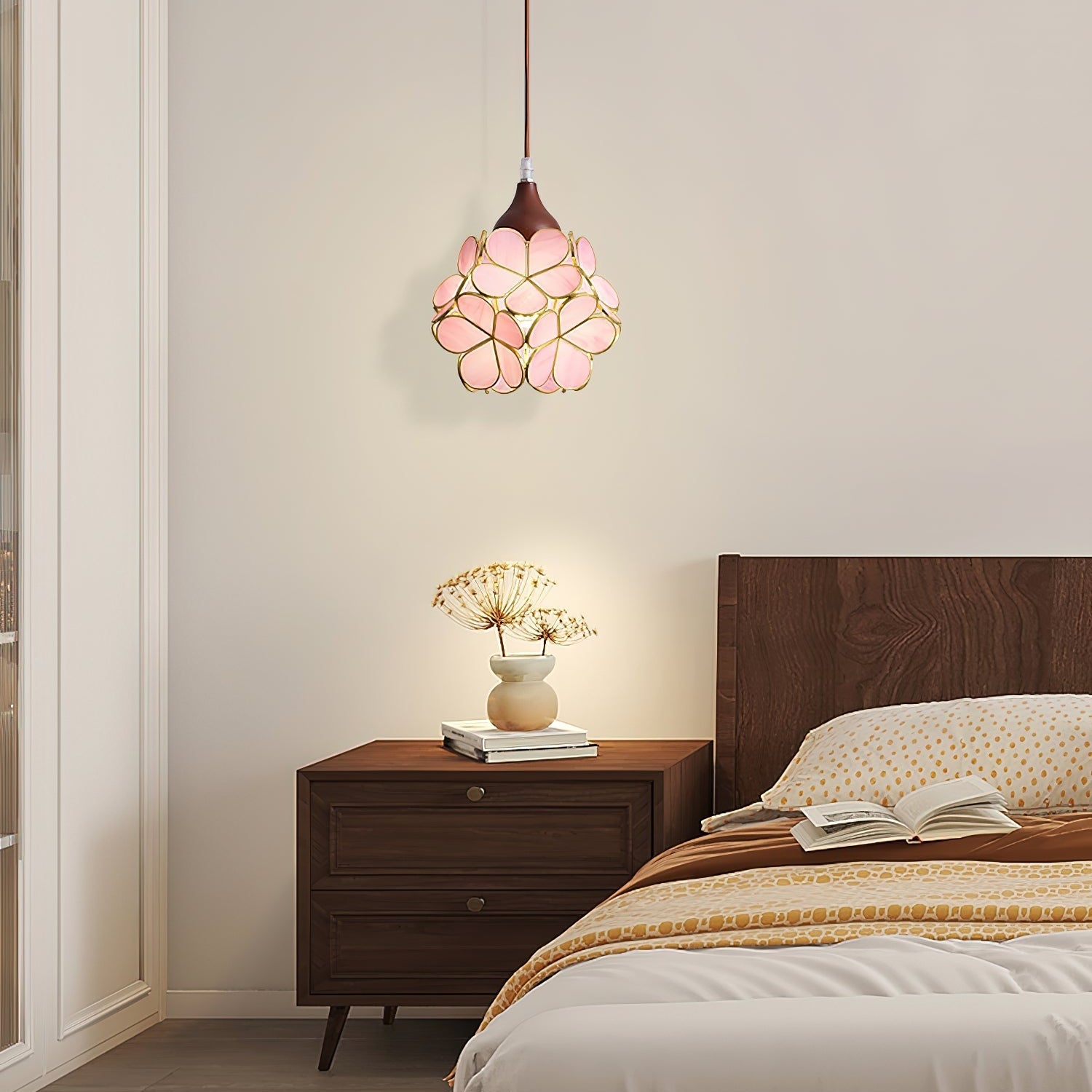 Velina Pink Petal Pendant Light - Letslighting