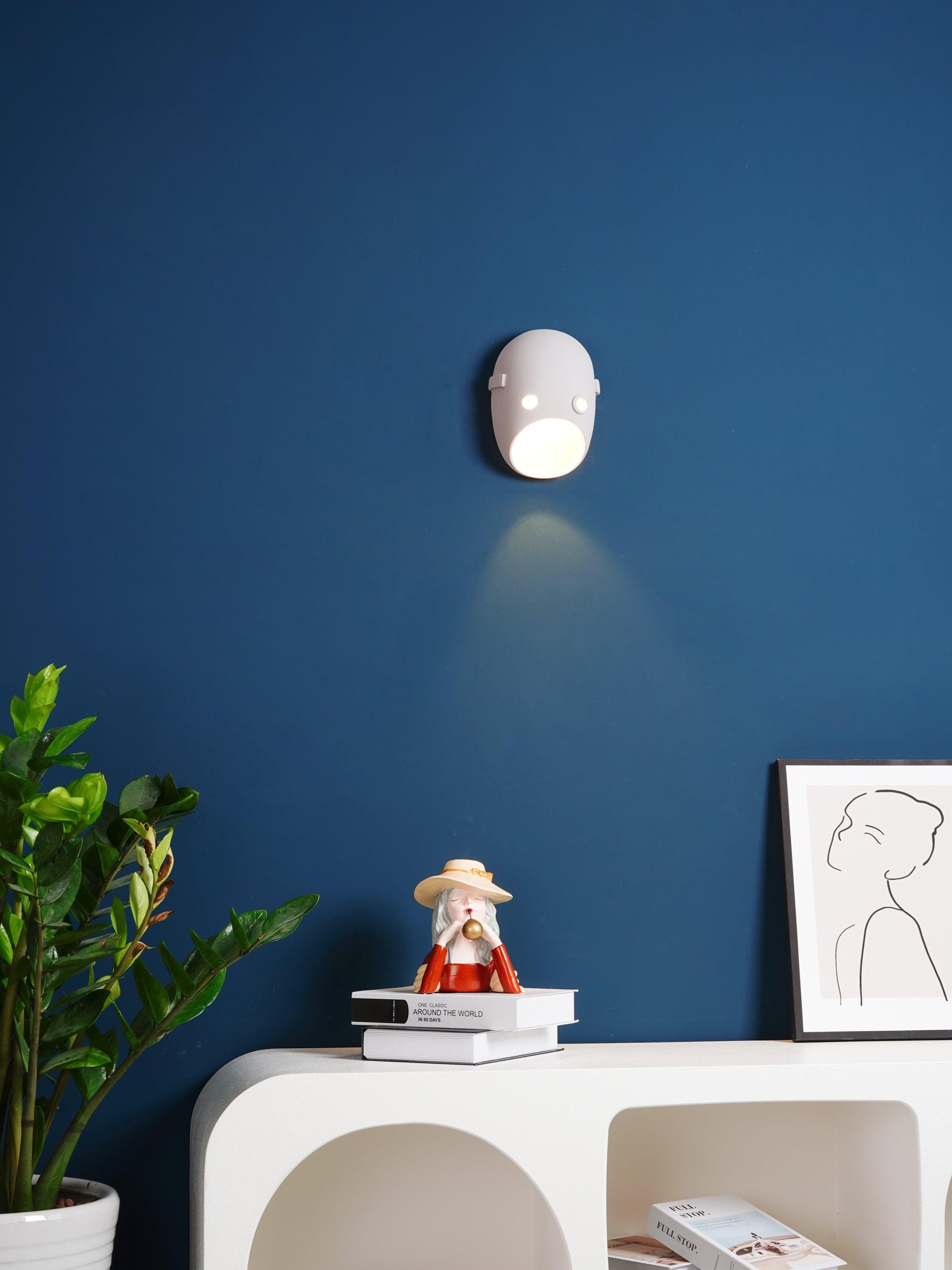 Mask Applique Murale en Résine Créativité Individuelle - Neutralighting