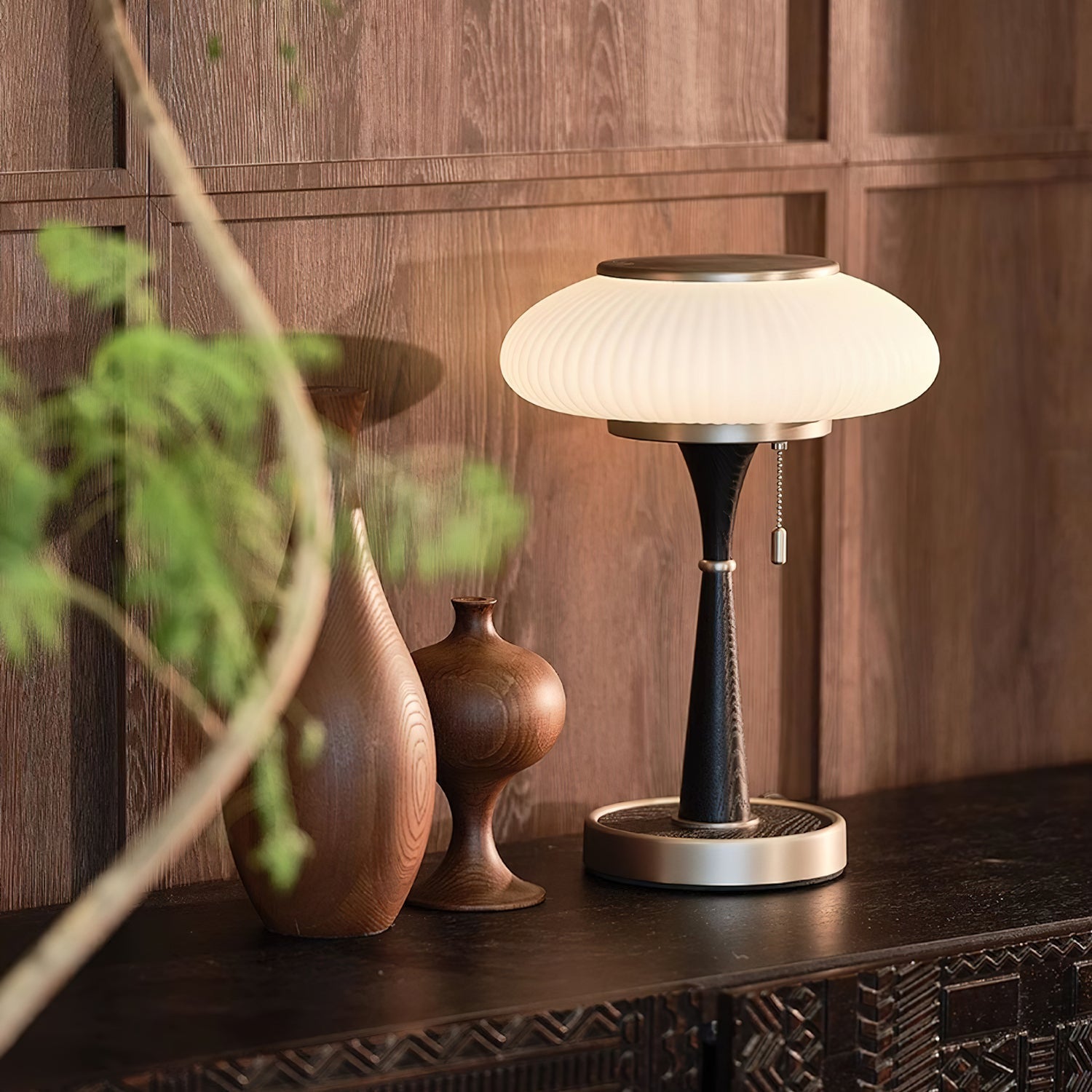 Orton Wood Vintage Table Lamp - Letslighting