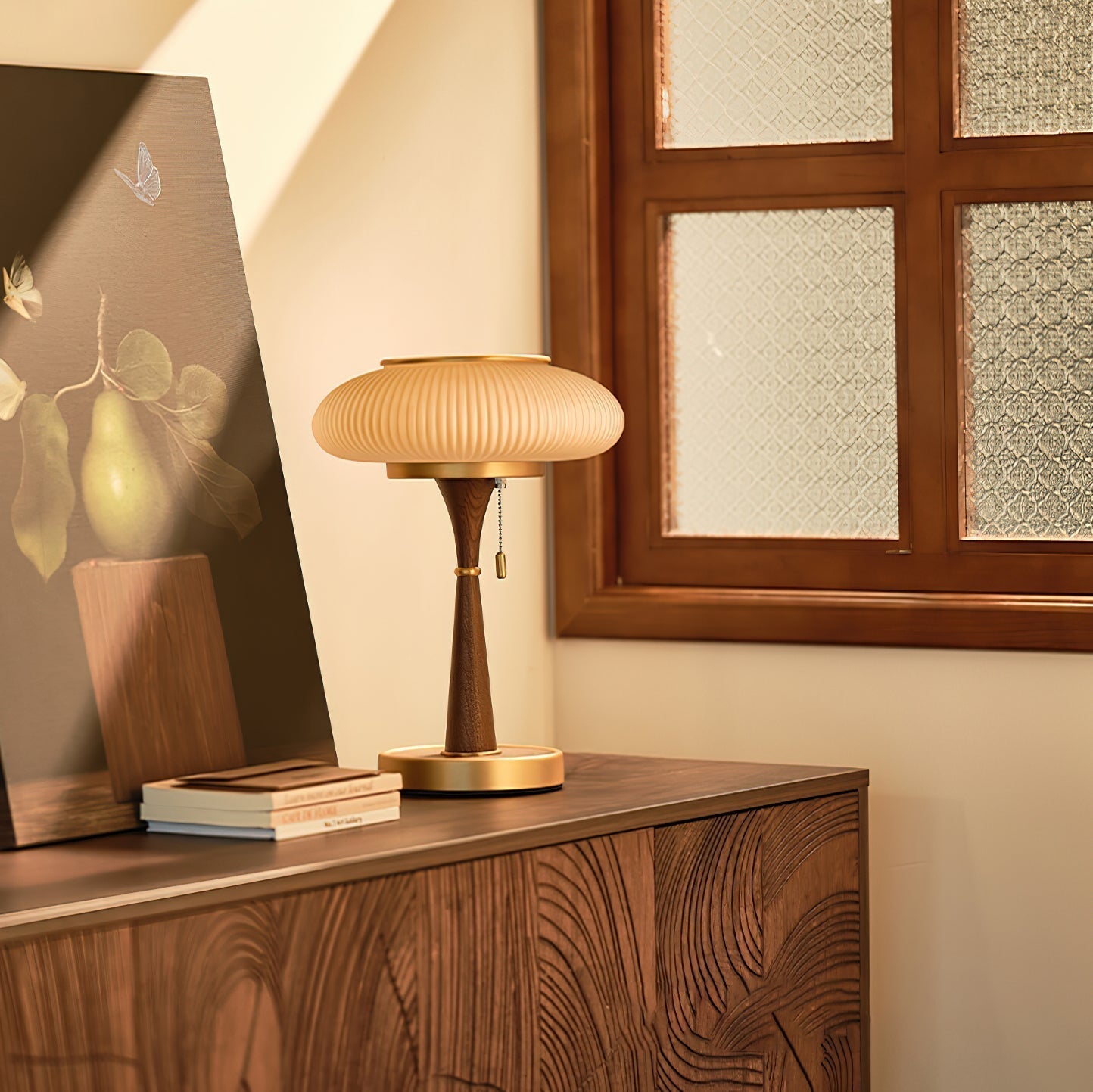 Orton Wood Vintage Table Lamp - Letslighting