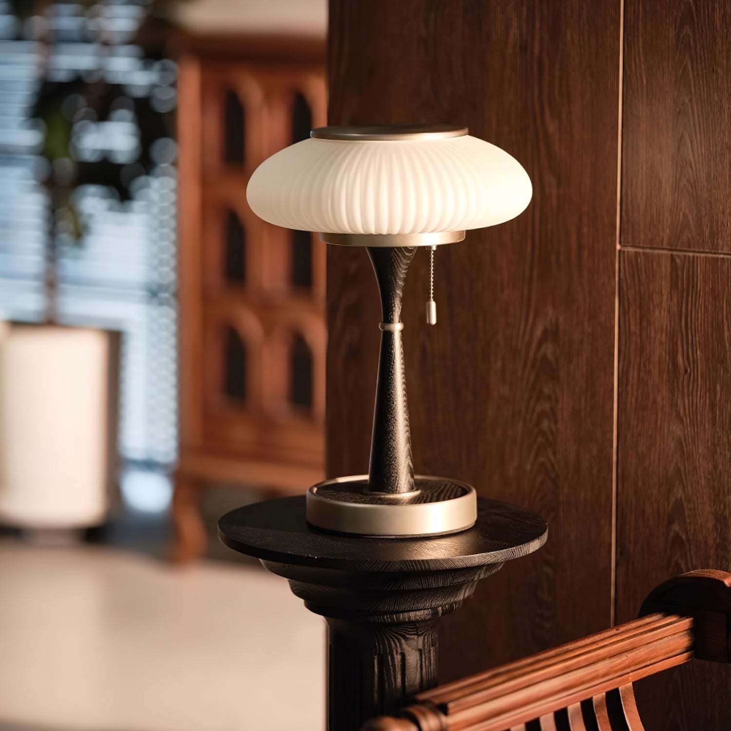 Orton Wood Vintage Table Lamp - Letslighting