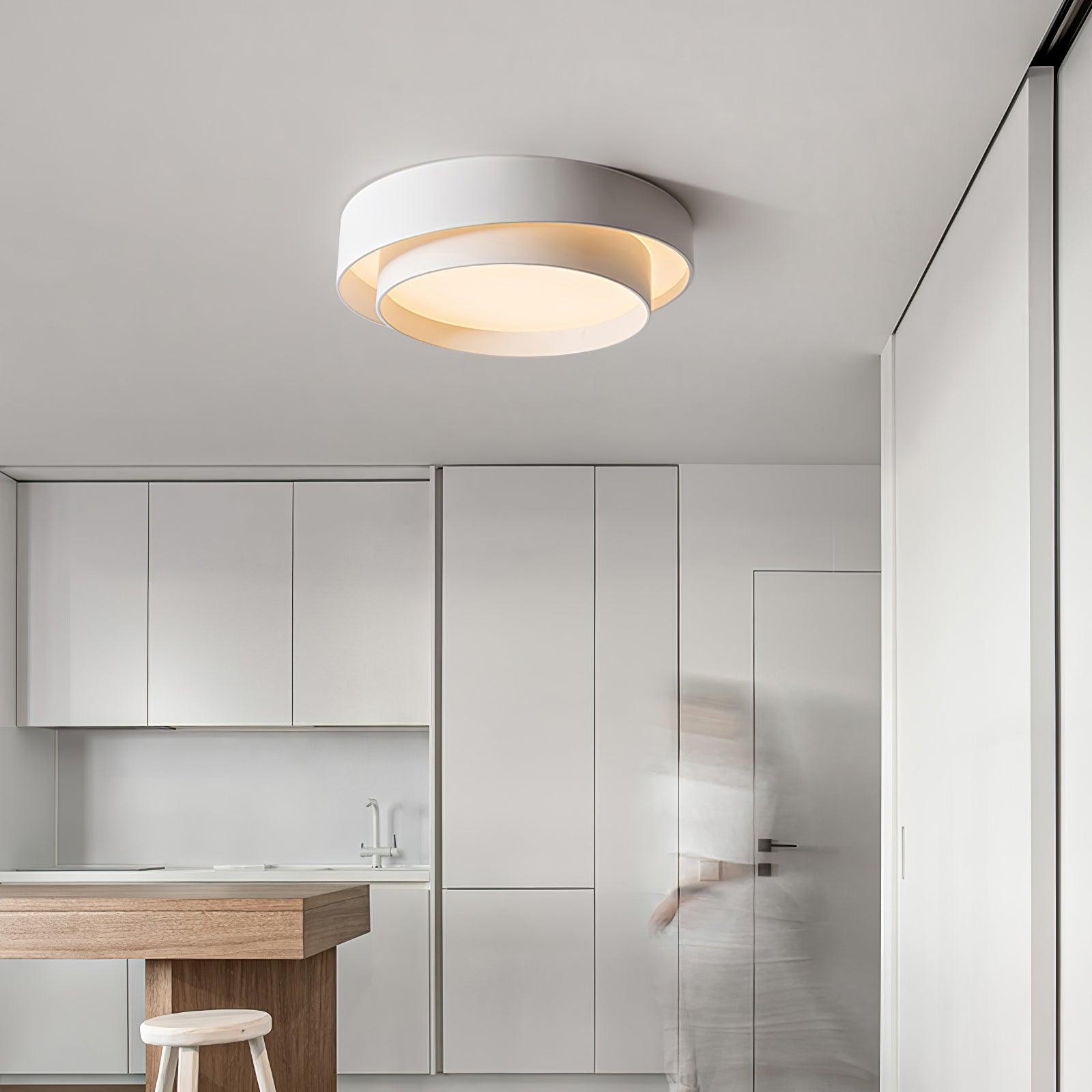 Lustra Ceiling Light Double Layers Modern Cylinder - Letslighting