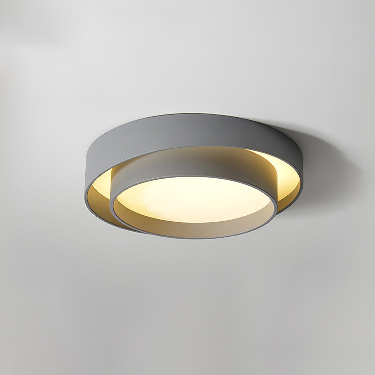 Lustra Ceiling Light Double Layers Modern Cylinder - Letslighting