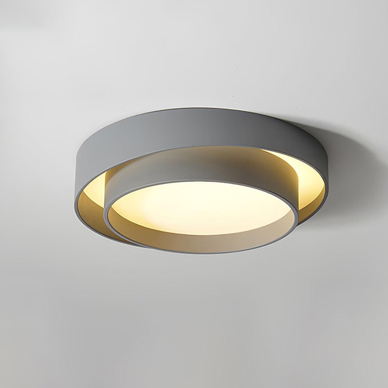 Lustra Ceiling Light Double Layers Modern Cylinder - Letslighting