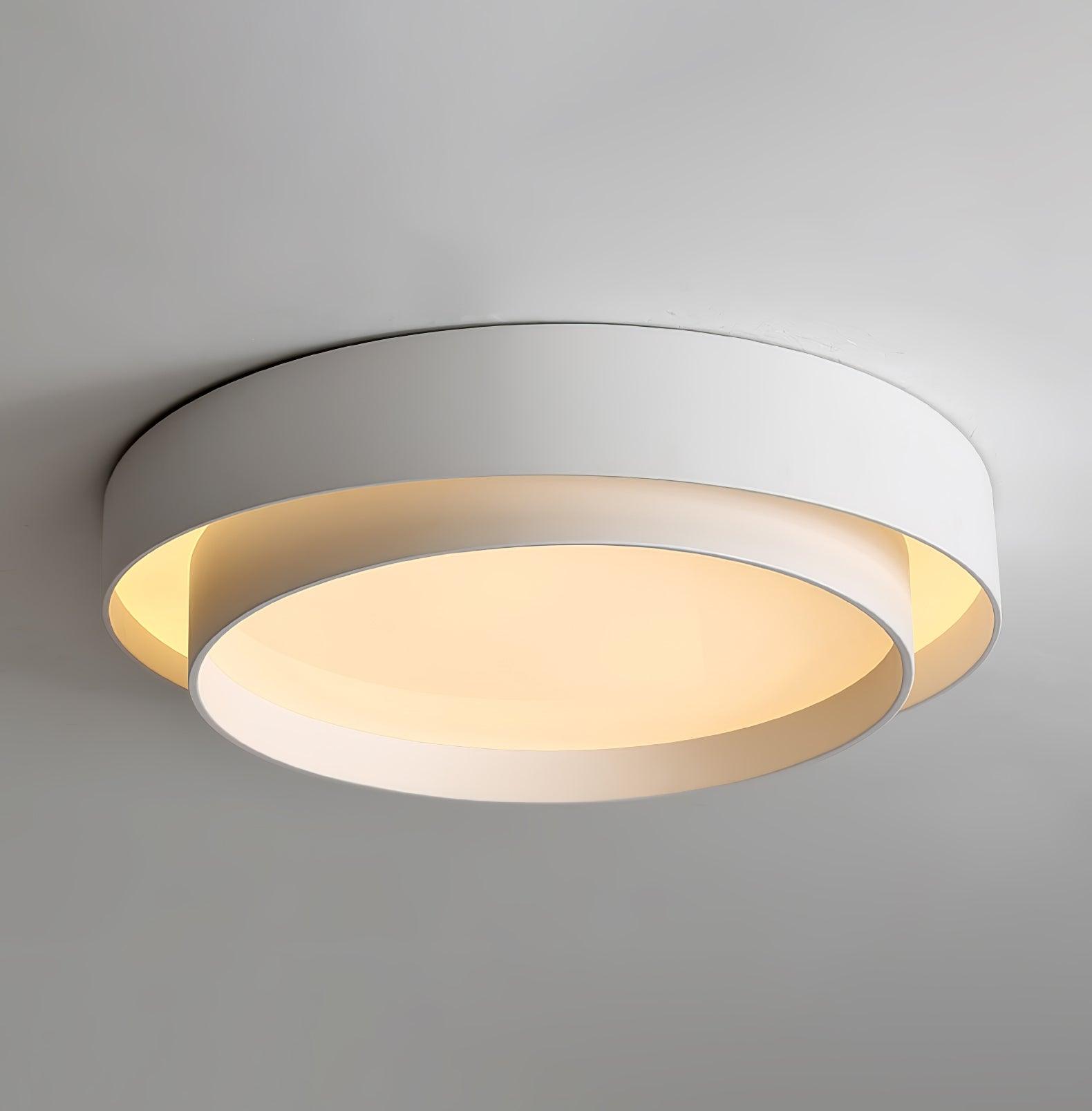Lustra Ceiling Light Double Layers Modern Cylinder - Letslighting