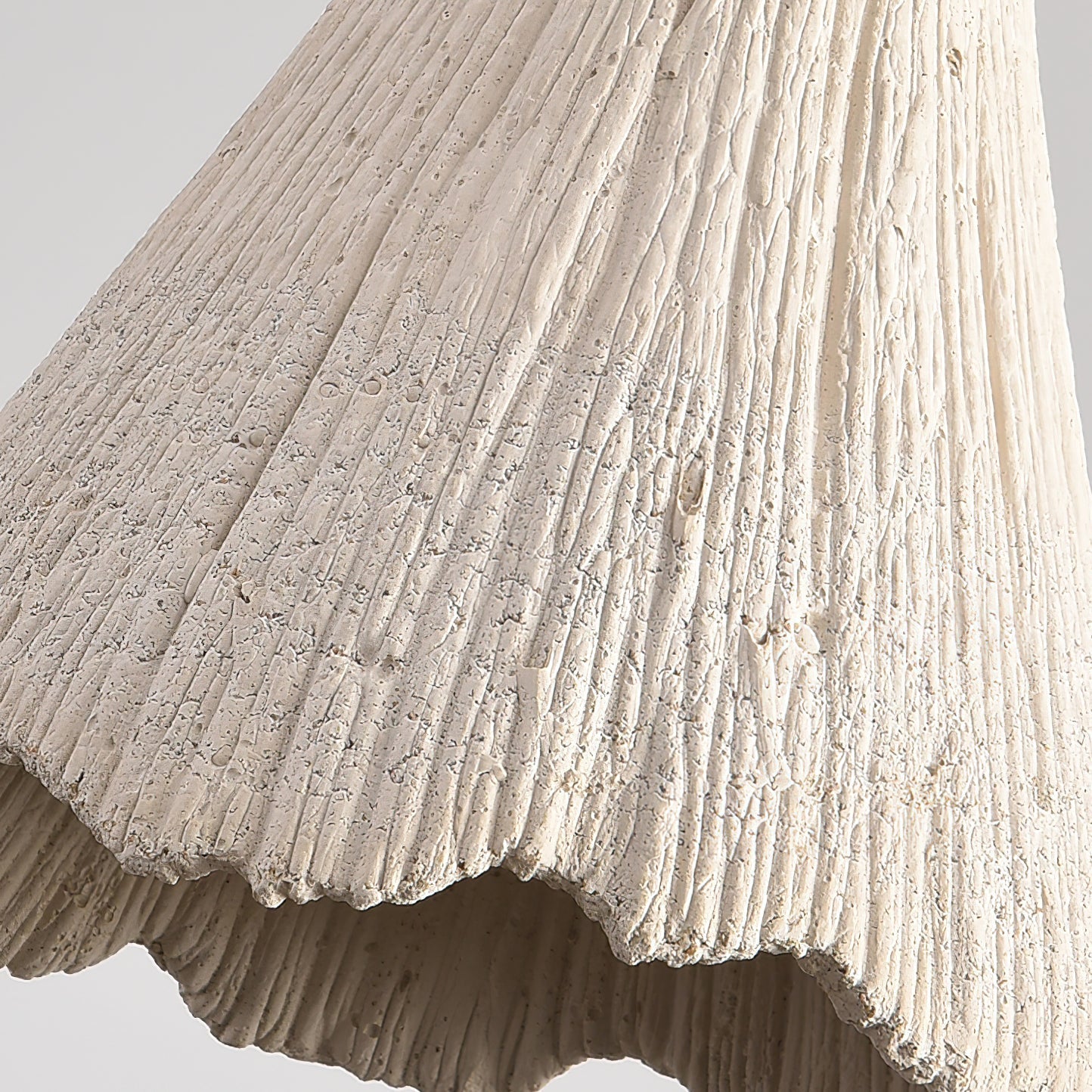 Microcement Pendant Lamp Adjustable Fabric Shade - Letslighting