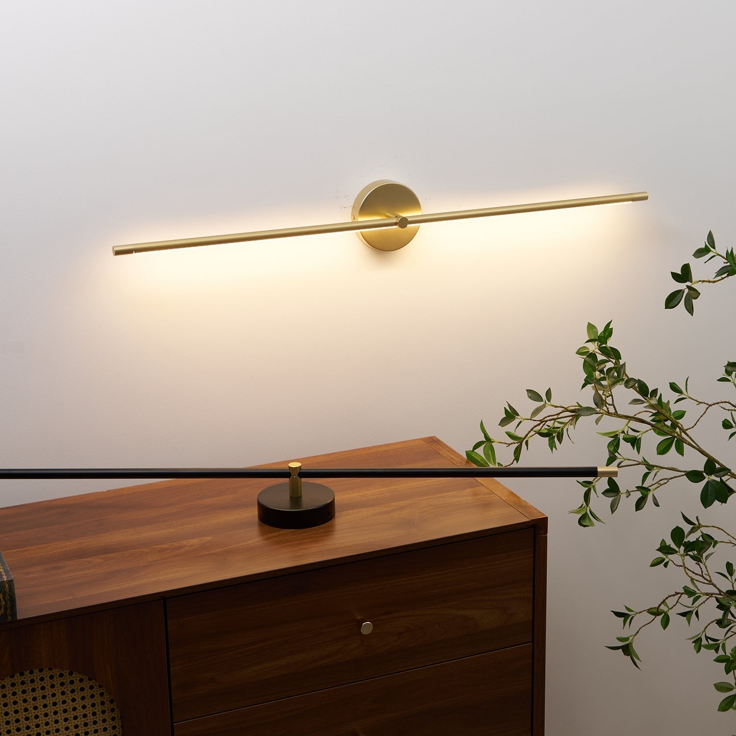 Wall Lamp Minimalist Linear Rod Double End Accent Modern Style - Neutralighting